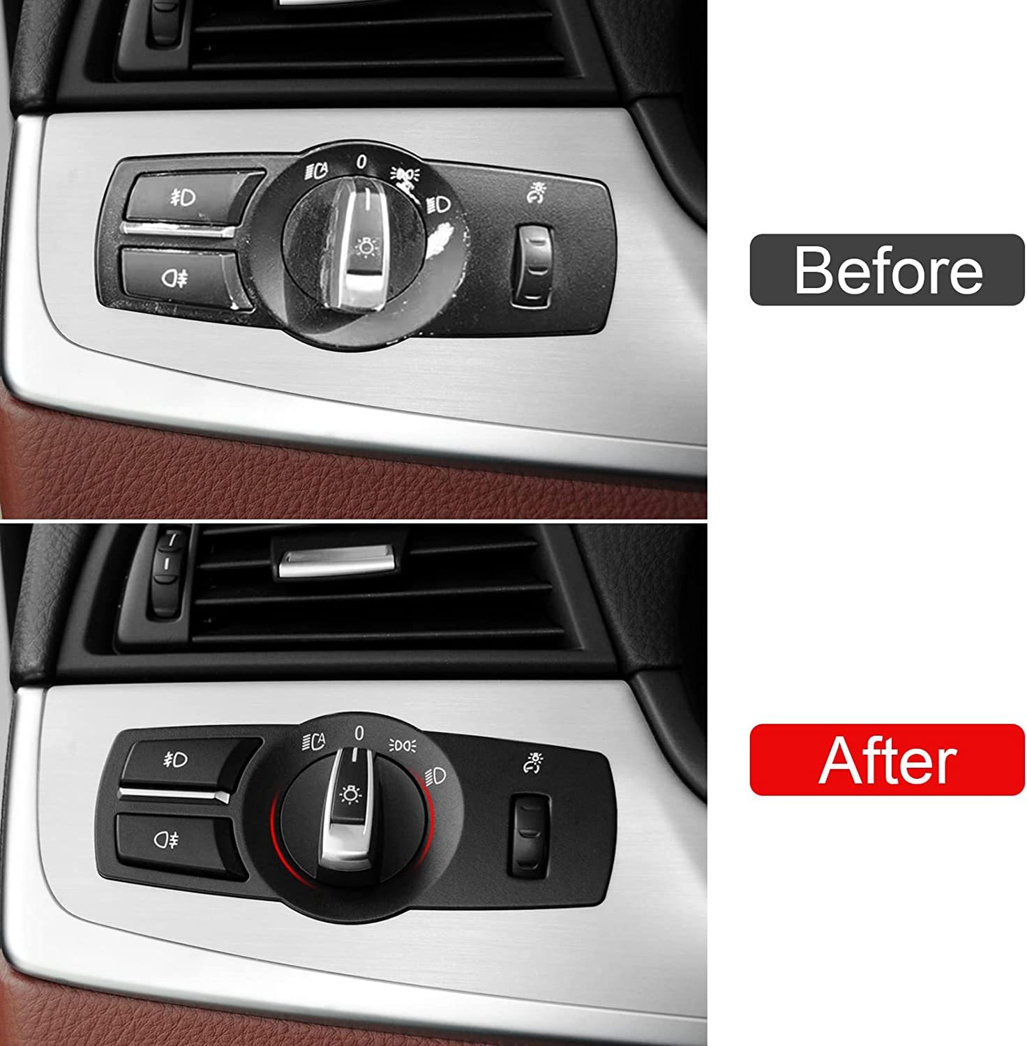 For BMW 5 6 7  X3 X4 X5 X6 X7 Z4 Headlight Control Knob | Upgraded Light Switch | White | YDSSTORE