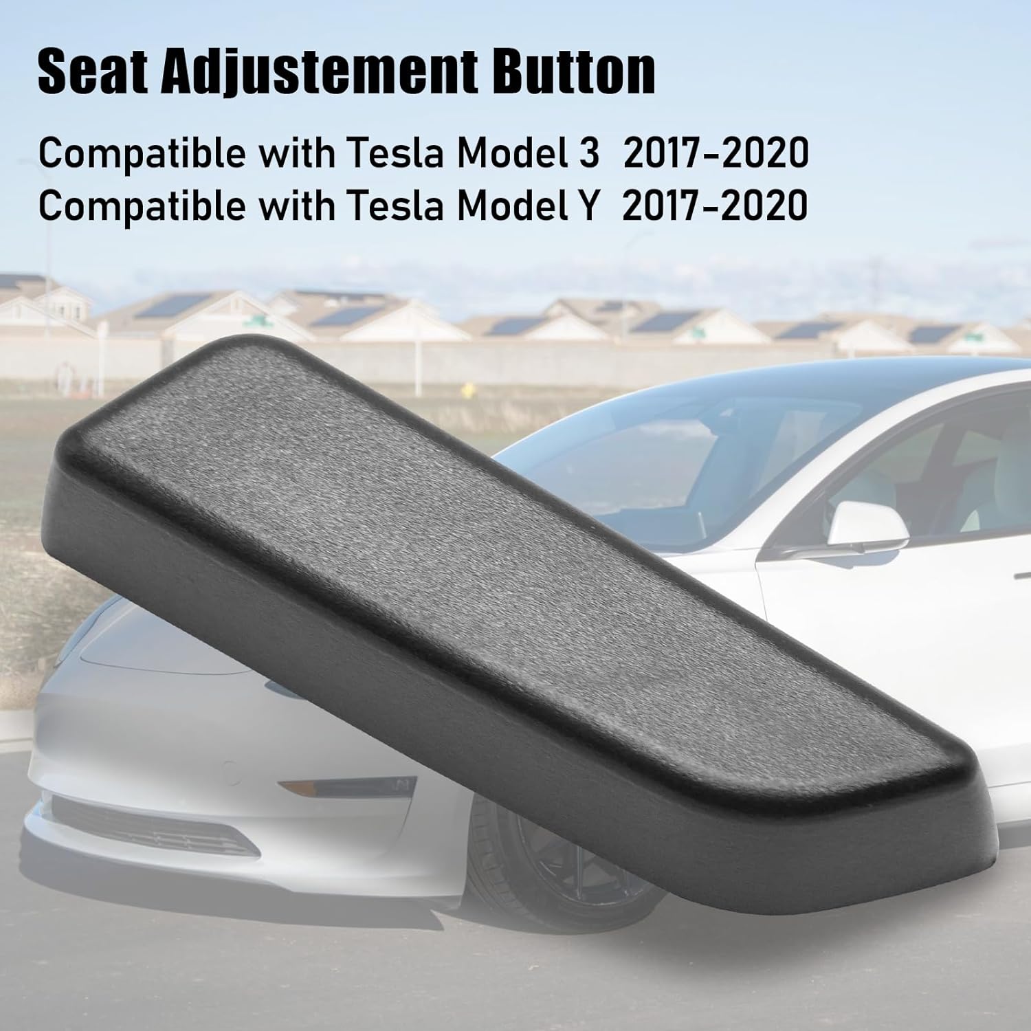 YDSSTORE Compatible with Tesla Model 3/Y Seat Adjustment Button 2017 2018 2019 2020. Driver Side Seat Cushion Forward Button Cover for Tesla Model 3 Model Y. Seat Adjuster Switch Button 1098840-00-D-autoydsstore