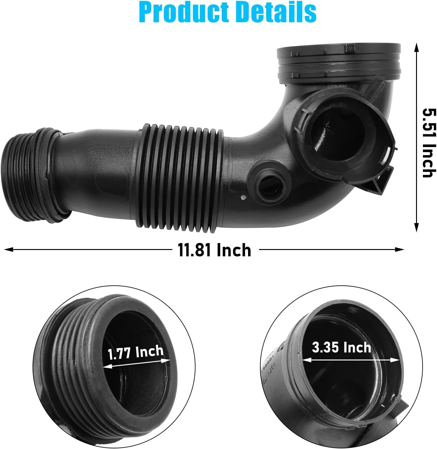 For BMW Air Intake Hose Inlet Tube Pipe Replacement 13717605638 |YDSSTORE