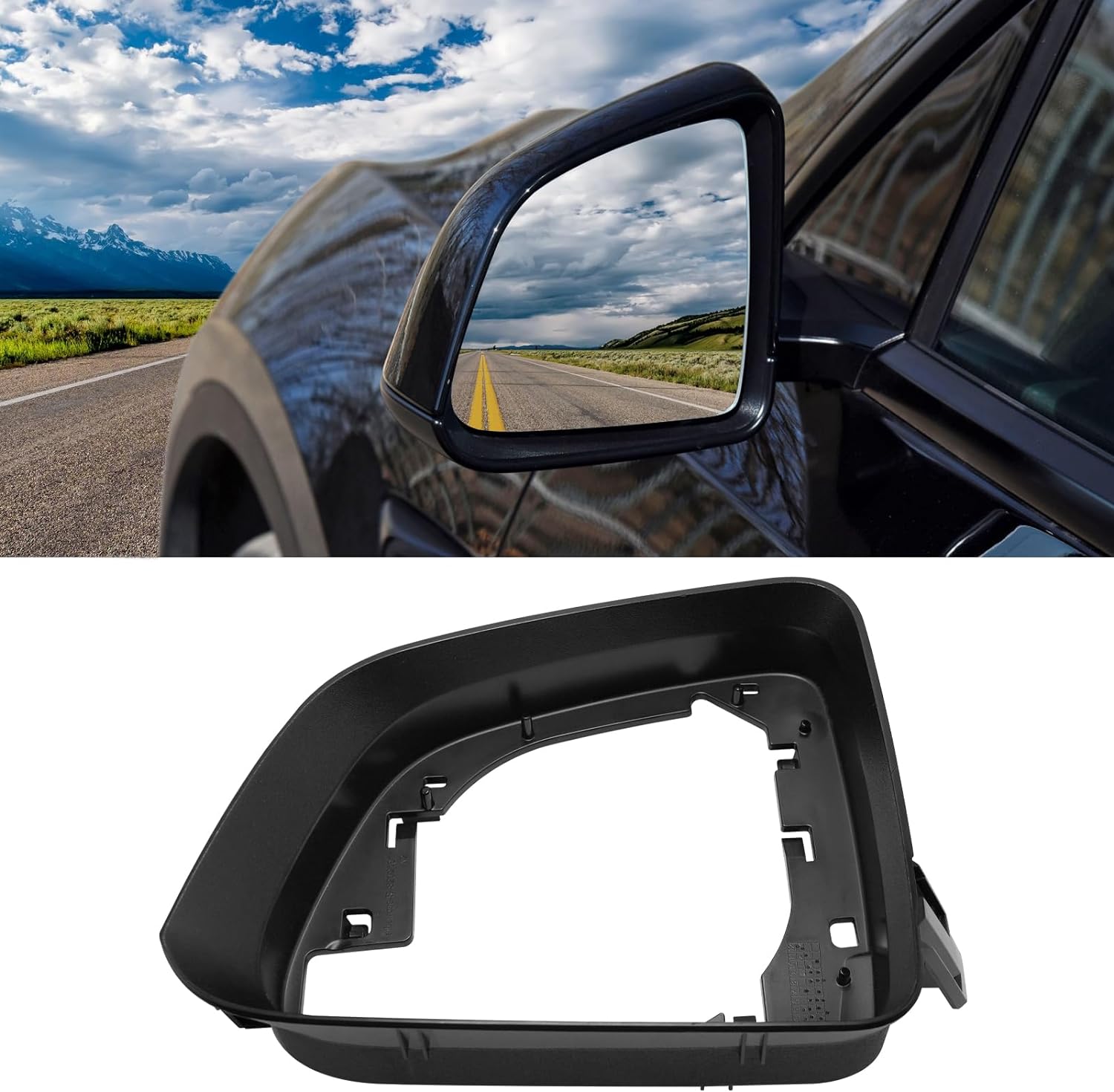 YDSSTORE Compatible with Tesla Model Y Side Mirror Cover Housing 2018 2019 2020 2021 2022 2023. Left Driver Side Rearview Mirror Frame. Door Wing Mirror Frame Cover for Tesla Model Y Accessories-autoydsstore