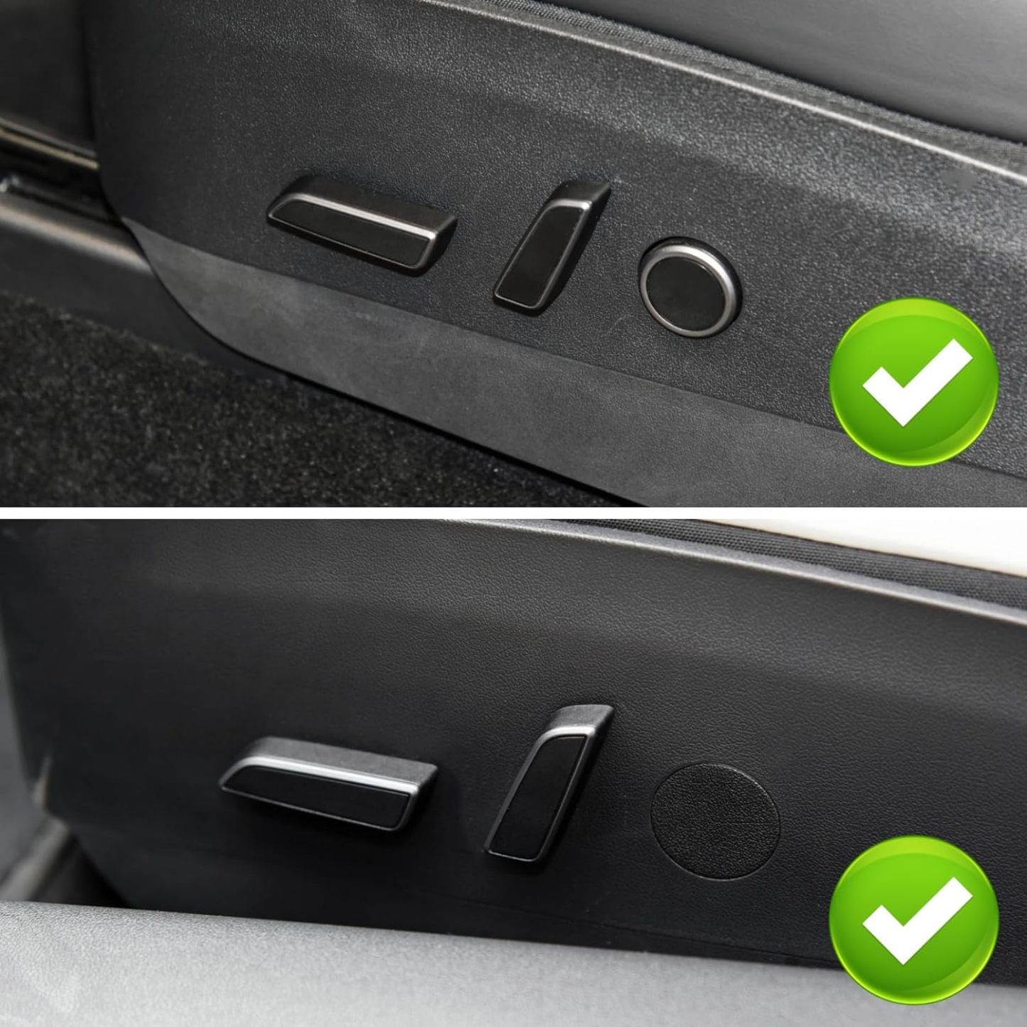 YDSSTORE Compatible with Tesla Model 3/Y Seat Adjustement Button 2021 2022 2023.Driver Side Seat Cushion Forward Button Cover for Model 3 Model Y Seat Adjust Button 1098840-01-D.Power Seat Switch Button-autoydsstore