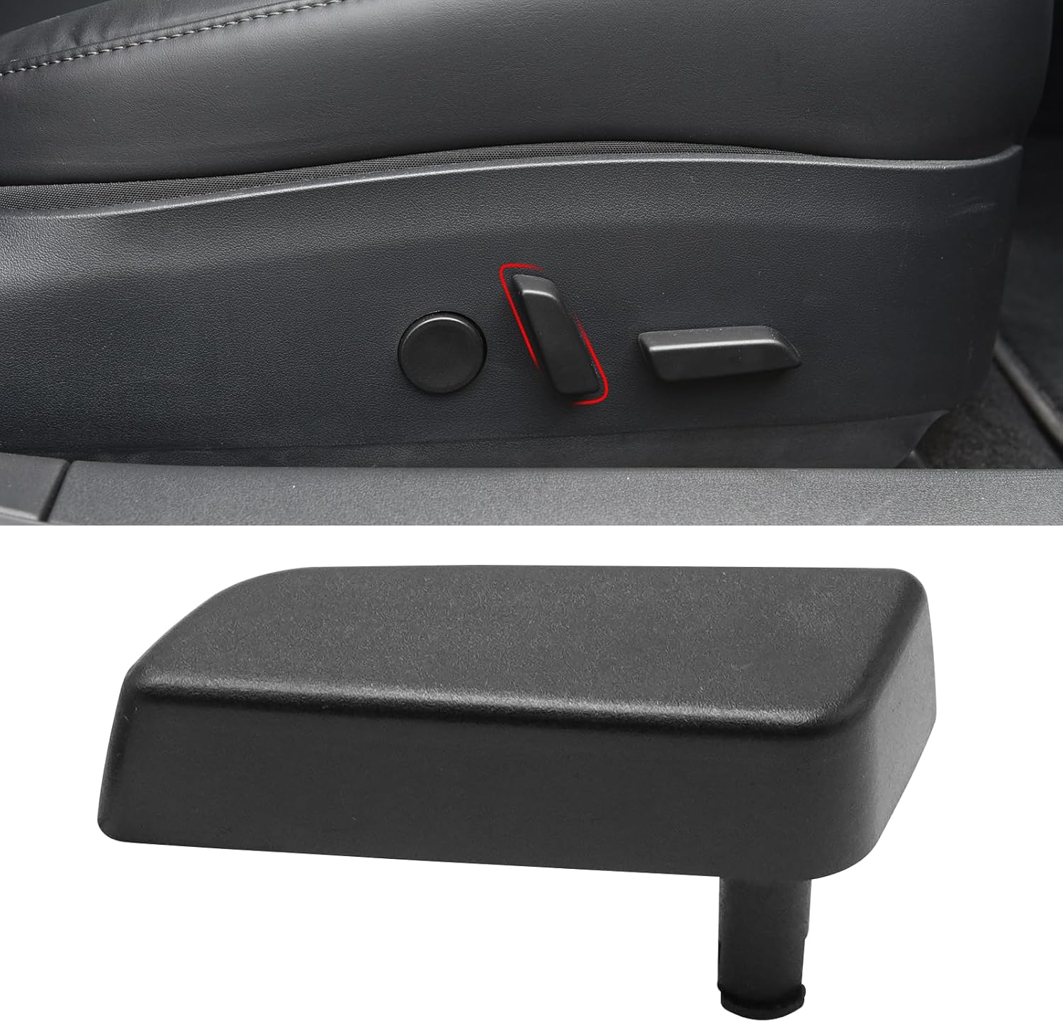 YDSSTORE Compatible with Tesla Model 3/Y Seat Adjuster Button 2017 2018 2019 2020. Passenger Side Seat Back Forward Button Cover for Tesla Model 3 Model Y. Seat Adjustement Switch Button 1098843-00-E-autoydsstore