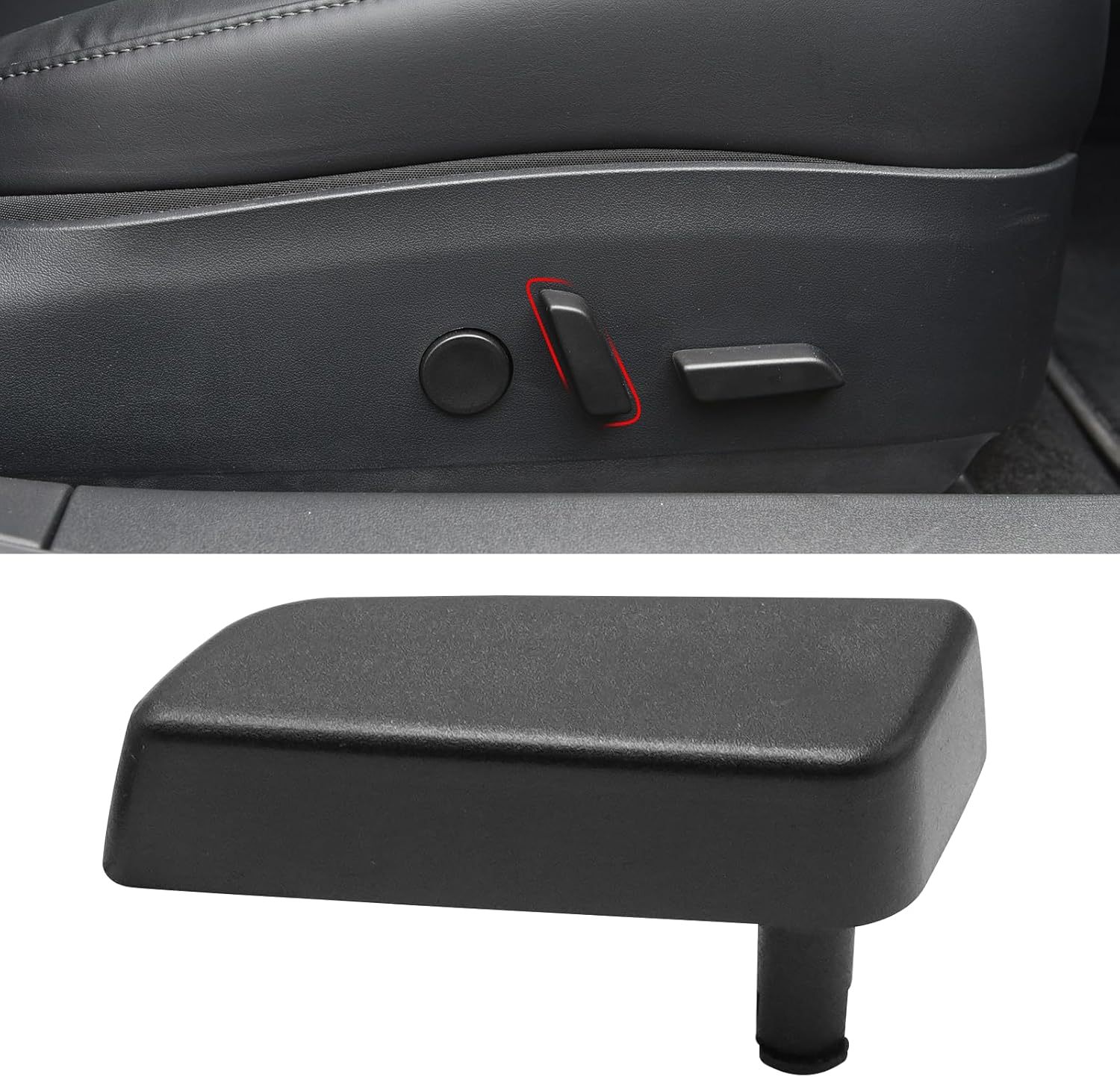 YDSSTORE Compatible with Tesla Model 3/Y Seat Adjuster Button 2017 2018 2019 2020. Passenger Side Seat Back Forward Button Cover for Tesla Model 3 Model Y. Seat Adjustement Switch Button 1098843-00-E-autoydsstore