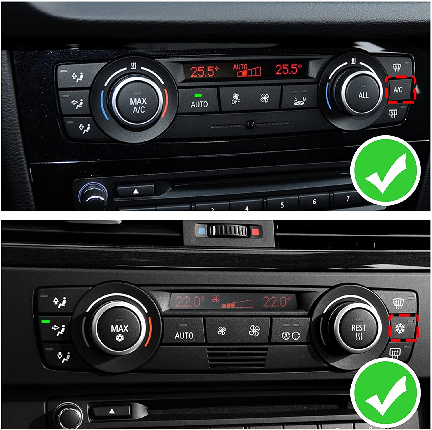 Modified For BMW 1'/3'/X1/X3/X4 Snowflake Button Covers | YDSSTORE