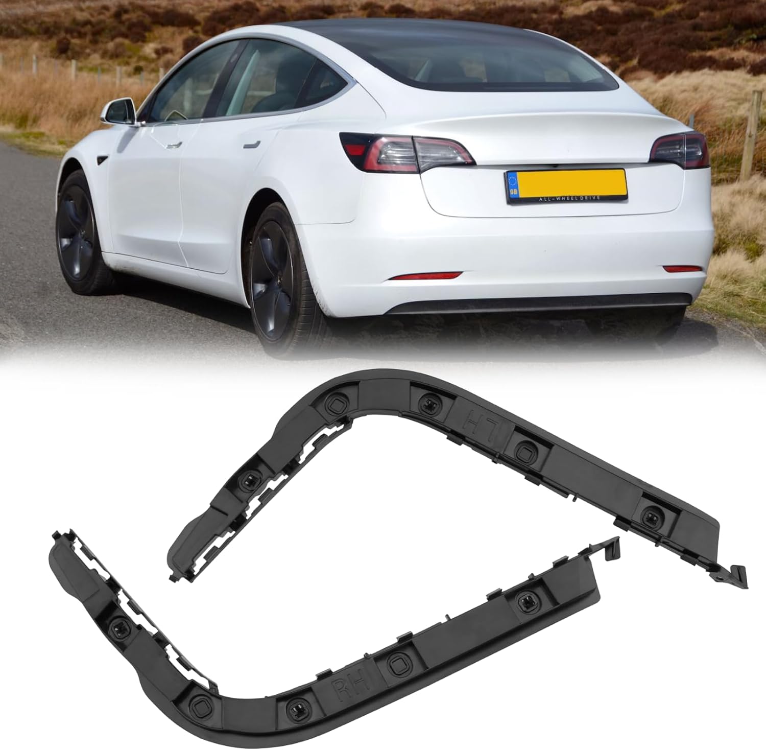 For Tesla Model 3 Rear Bumper Bracket Left & Right Rear Fender Bumper | YDSSTORE