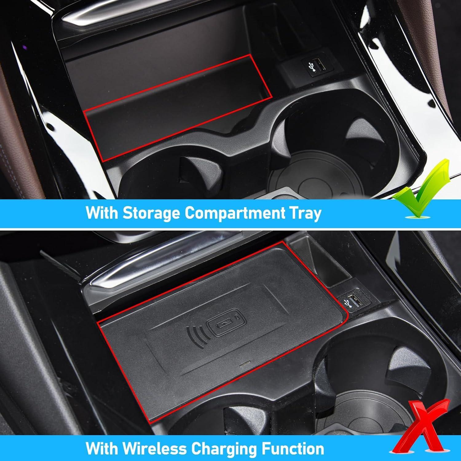 Silicone Anti-Slip Cup Holder Insert & Storage Tray Mat for BMW X3 G01 (2017-2024) & X4 G02 (2018-2024) – Custom Fit. Dust-Proof. Easy to Clean-autoydsstore
