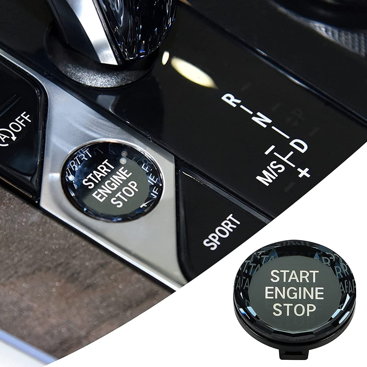 For BMW G-Chassis Crystal Start Stop Button Covers | YDSSTORE