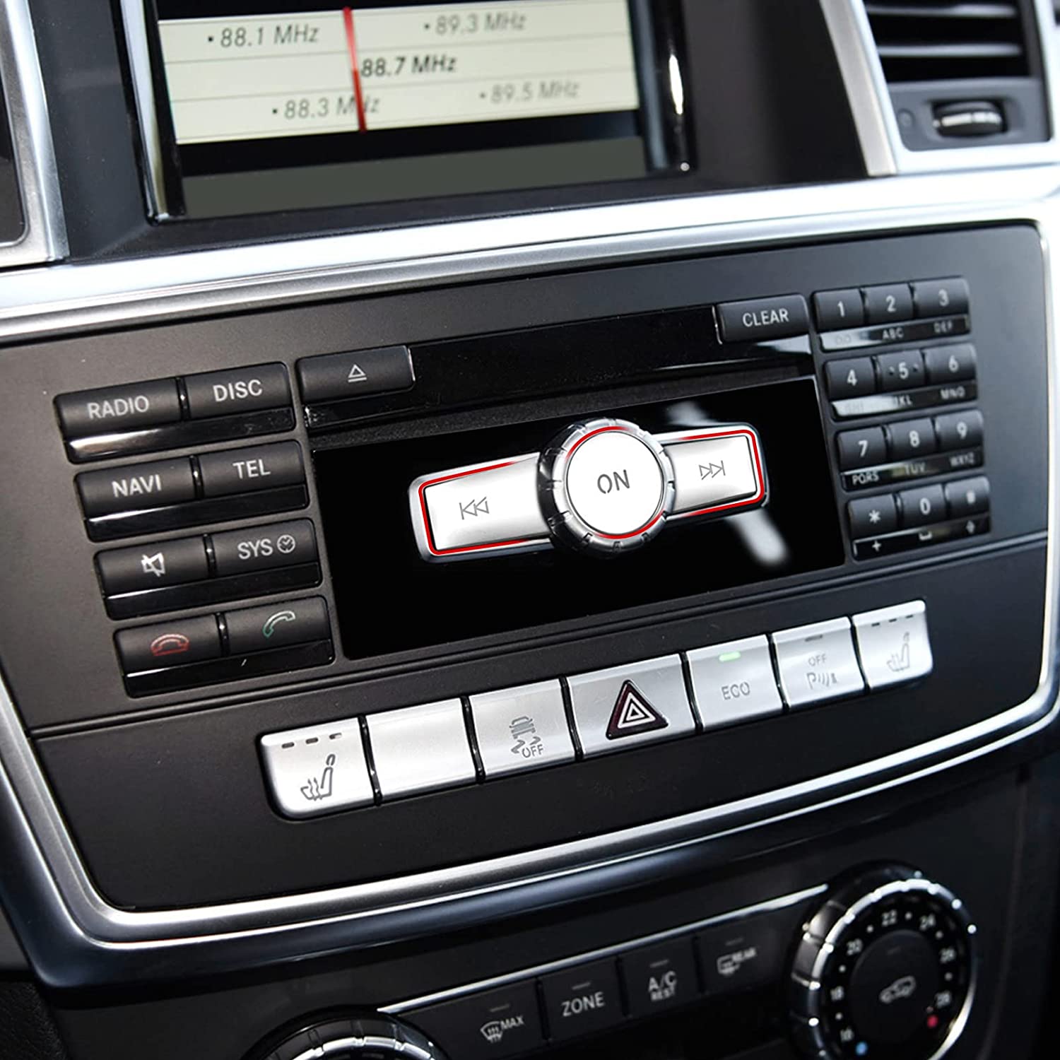 For Mercedes Benz B/C/E/G Class Radio Button Cover Stickers-Large | YDSSTORE