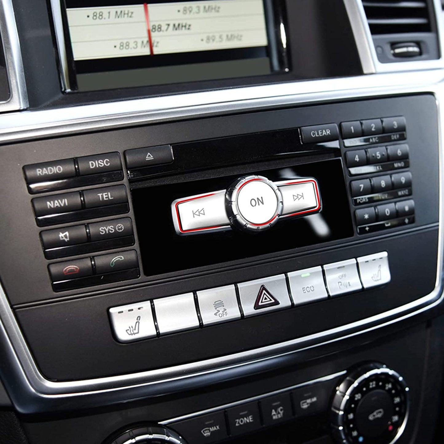 For Mercedes Benz B/C/E/G Class Radio Button Cover Stickers-Large | YDSSTORE