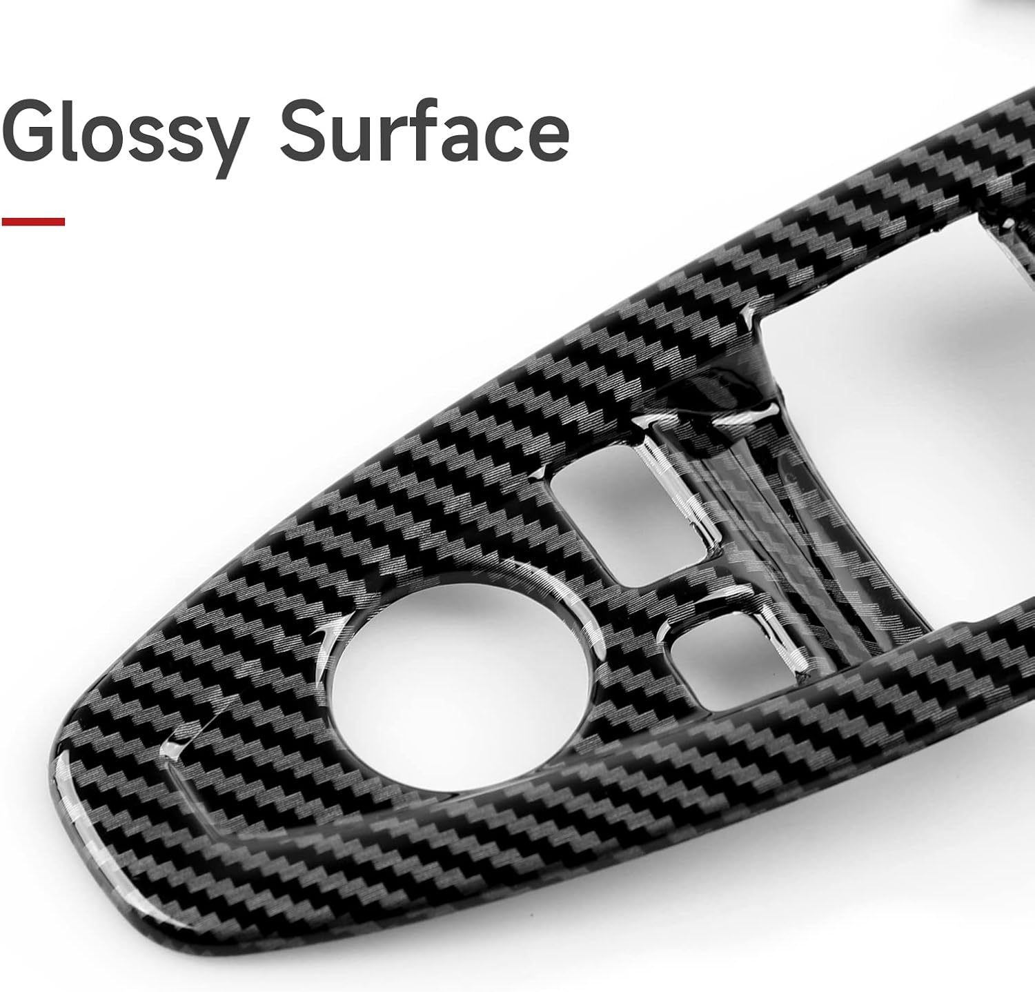 Car Window Lift Switch Cover Trim – Carbon Fiber ABS Sticker Decal for BMW 3 Series F30 F31 F34 3GT F32 F33 F36 Interior Accessories-autoydsstore