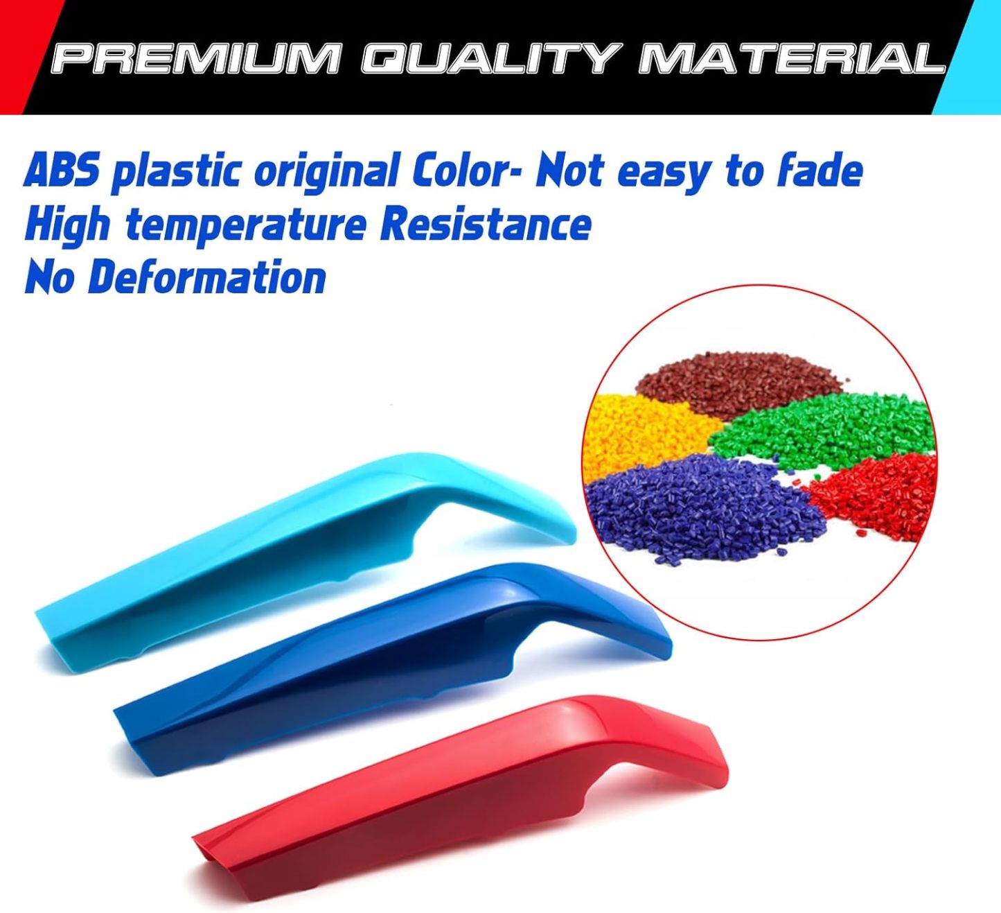 YDSSTORE M-Colored Tri Grille Insert Trim Strips for BMW G20 3 Series (2019-2022) | Compatible with 8-Beam Front Kidney Grilles for 330i 340i-autoydsstore