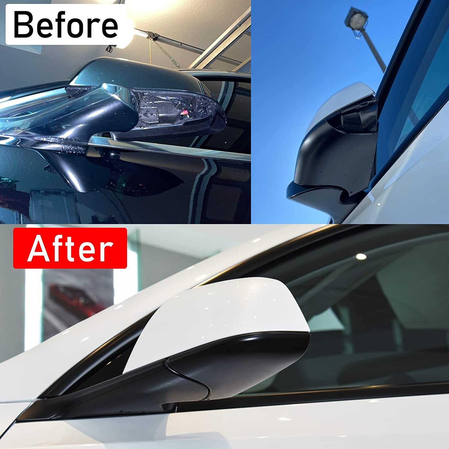 YDSSTORE Compatible with Tesla Model Y Mirror Lower Cover 2018-2021.Left Drive Side Rearview Mirror Base Cover Trim. Side Mirror Bottom Cover Replacement for Tesla Model Y Wing Mirror Repair(Left)-autoydsstore