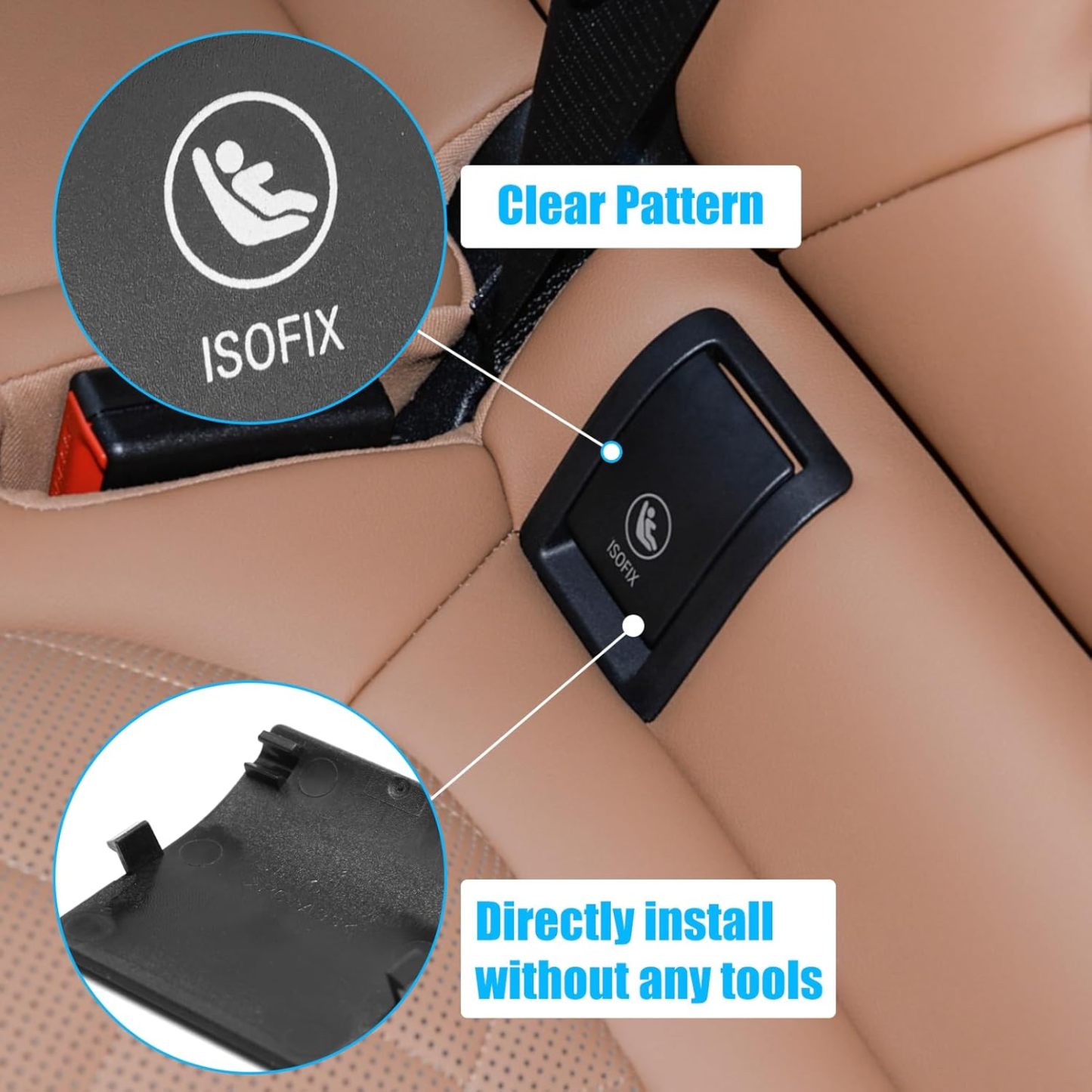 For BMW X5 G05 Child Seat Anchor Cover 52207499794 52208491146|YDSSTORE