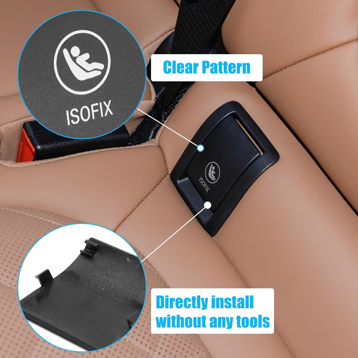 For BMW X5 G05 Child Seat Anchor Cover 52207499794 52208491146|YDSSTORE