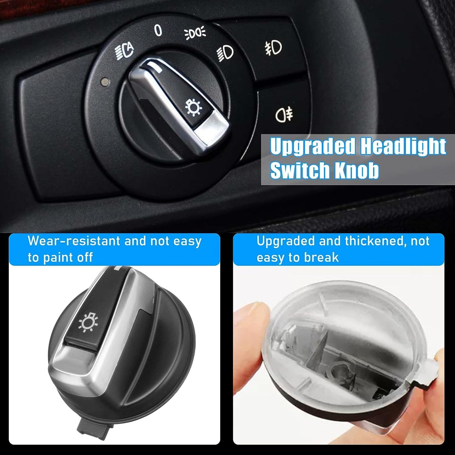 For BMW Headlight Switch Knob for 1 3 X1 Replacement | YDSSTORE