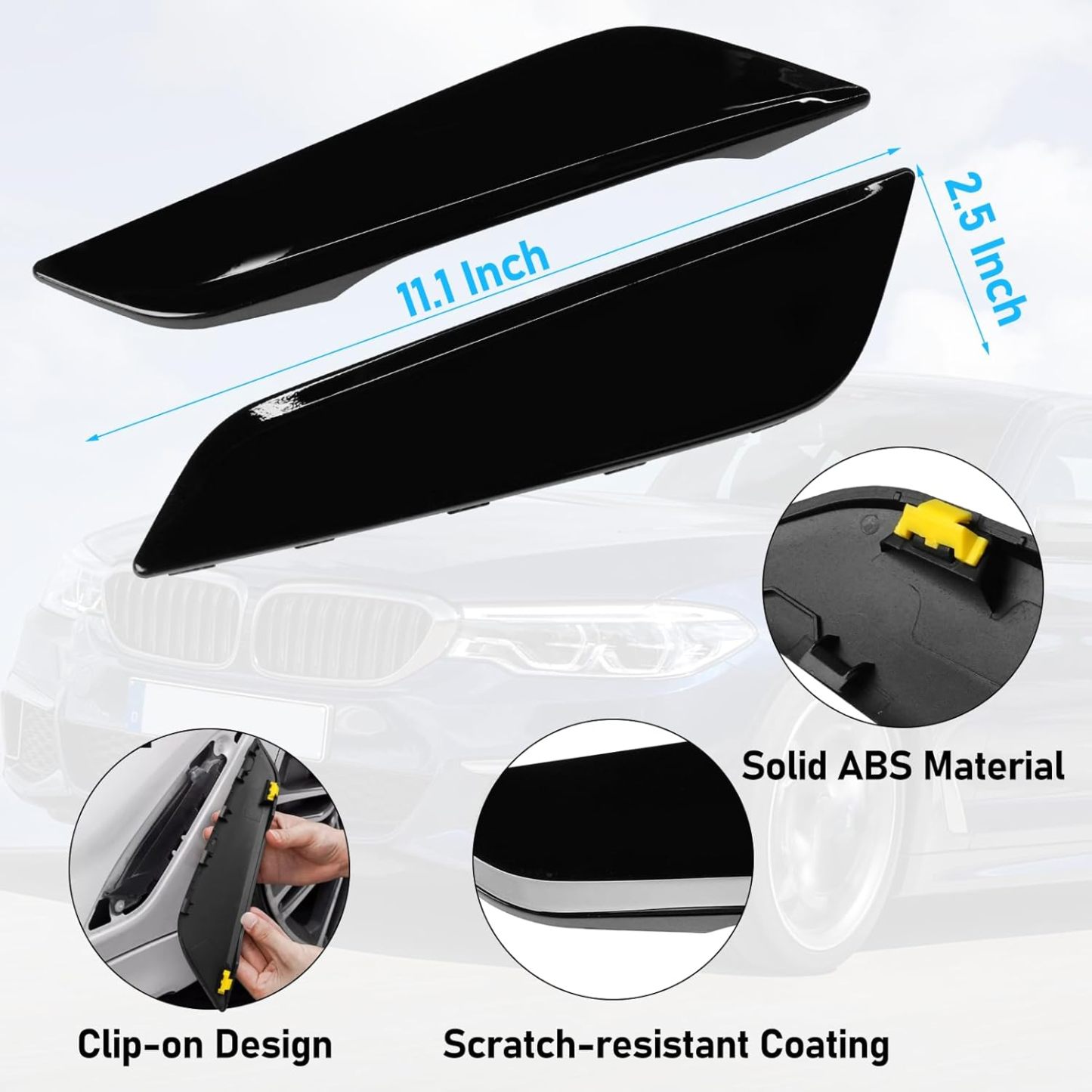 For BMW 5 Series G30/G31 Fender Vent Replacement (2017-2023) - Glossy Black | YDSSTORE