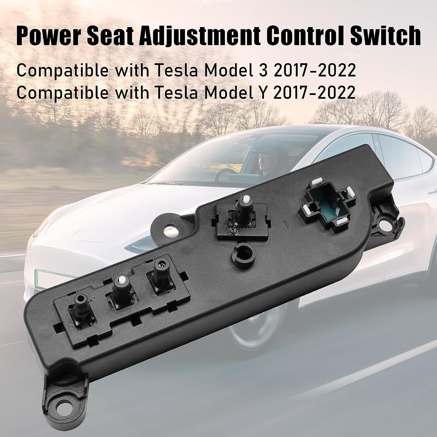 YDSSTORE Compatible with Tesla Model 3 Model Y Power Seat Control Switch. Seat Switch Control Replacement Fit for Tesla Model 3/Y 2017-2022. Replace for 1098530-autoydsstore