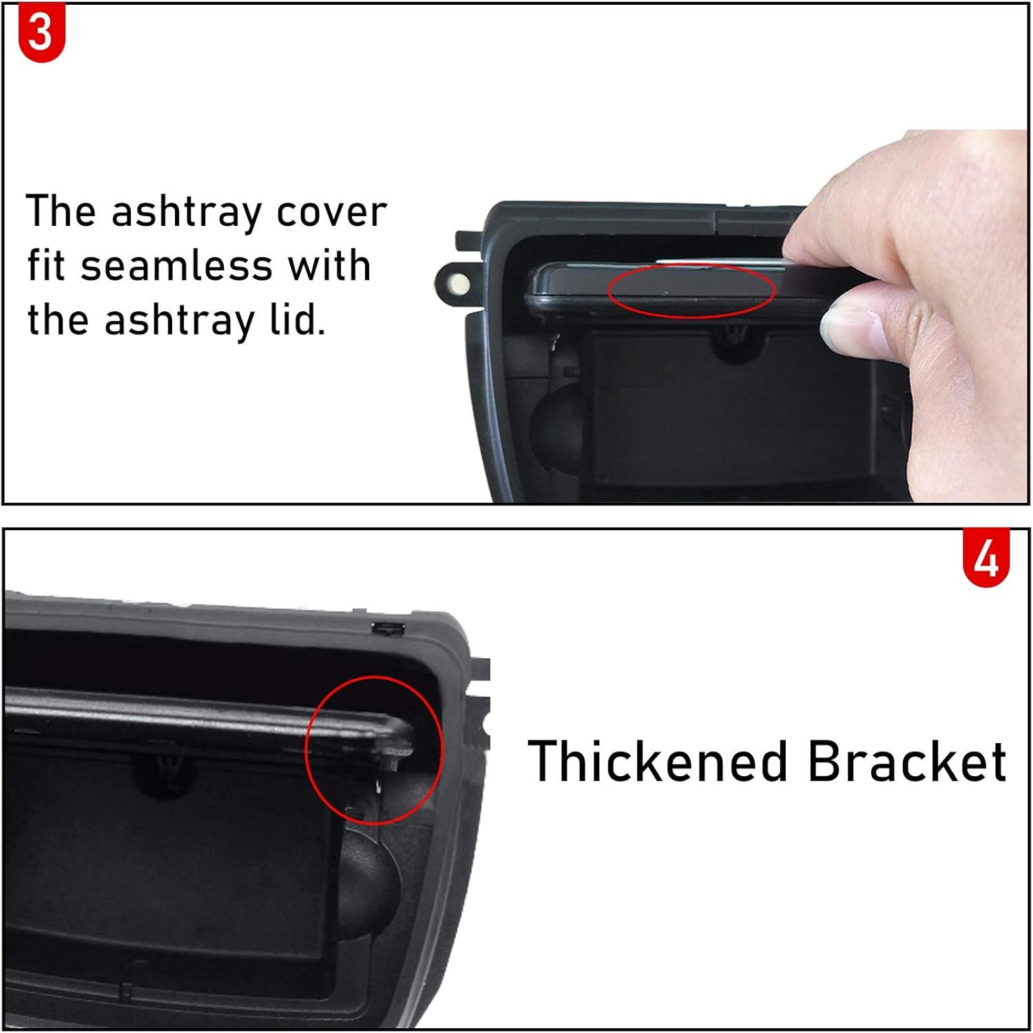 YDSSTORE  For BMW Center Console Ashtray Replacement. Ashtray Case for BMW 5 Series F10 F11 520i 523i 525i 528i 530d 535i. Replace for 51169206347 (Ashtray Insert NOT Included)-autoydsstore