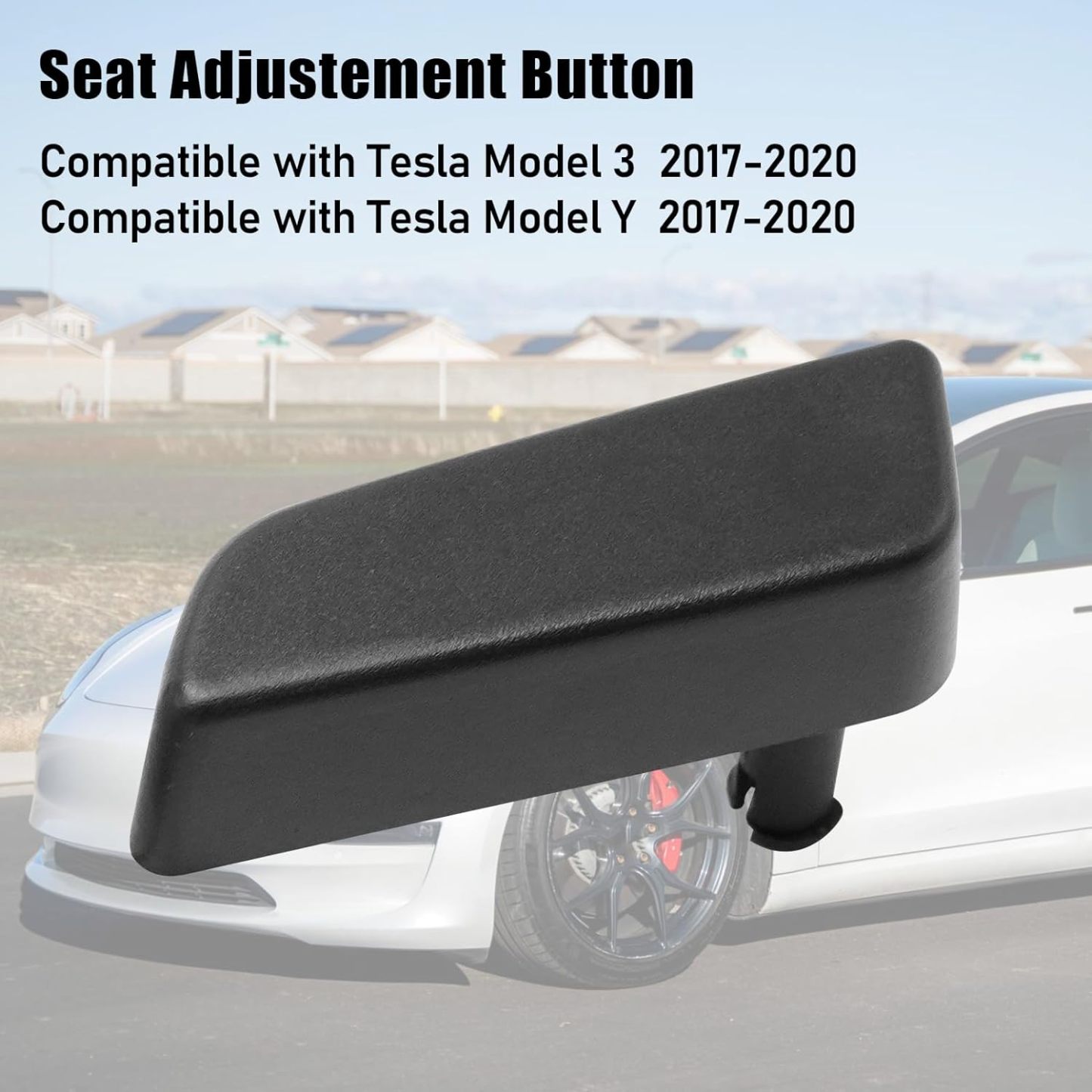 YDSSTORE Compatible with Tesla Model 3/Y Seat Adjuster Button 2017 2018 2019 2020. Passenger Side Seat Back Forward Button Cover for Tesla Model 3 Model Y. Seat Adjustement Switch Button 1098843-00-E-autoydsstore