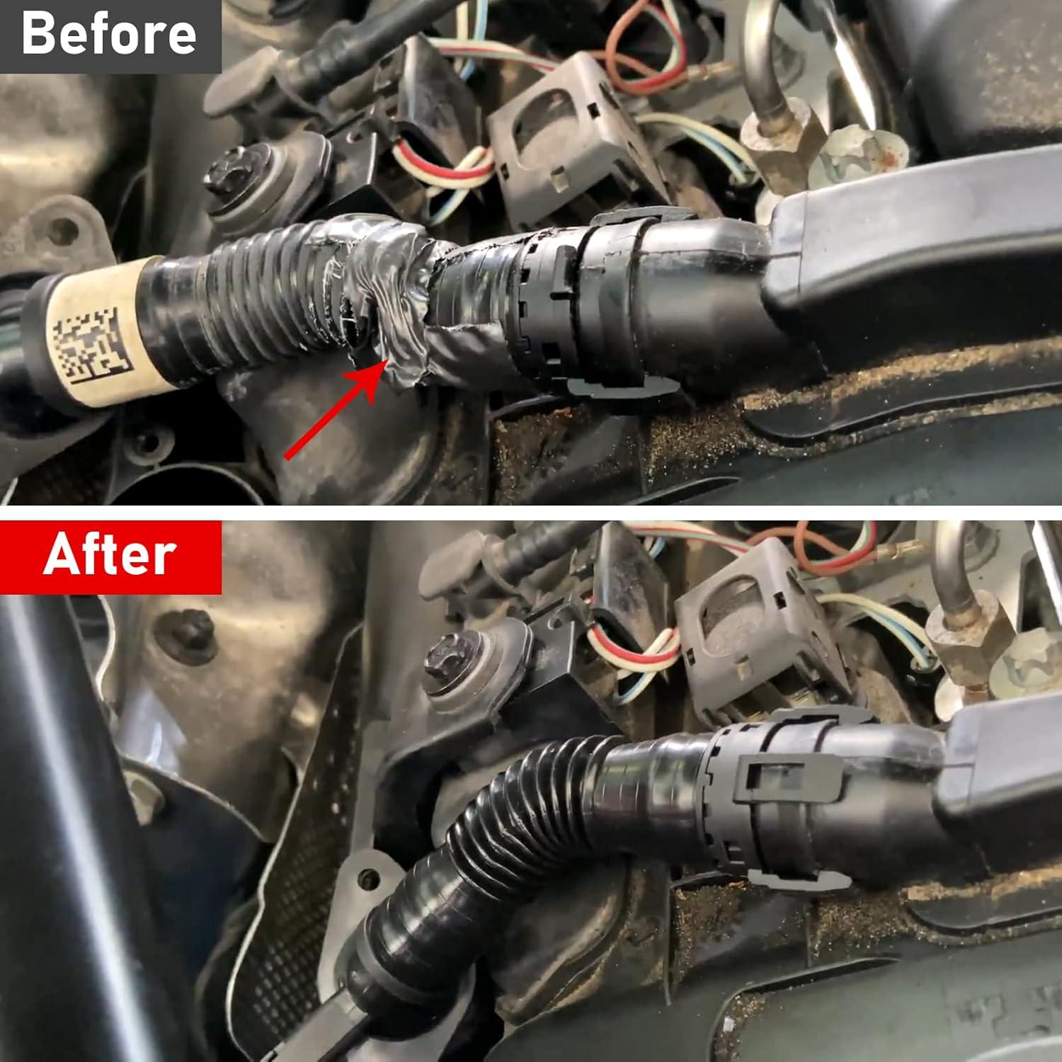 Crankcase Vent Hose Valve Cover 11127584128 for BMW N55 Engine PCV Breather Hose Compatible with  E88  E90 E91 F10 F11 F12 F13 E84 F25 F26  E70 F15 E71 F16-autoydsstore