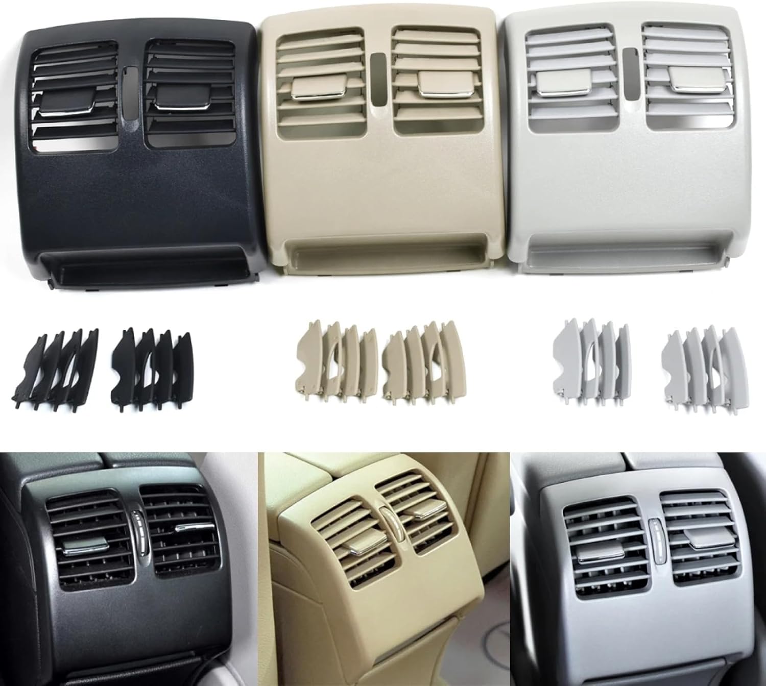 Car Air Vent Cover Middle AC Vent Grille Outlet Panel Replacement.For Mercedes Benz W204 C W207 E Class C180 C200 C220 C230 C260 C300 C350 2048300354