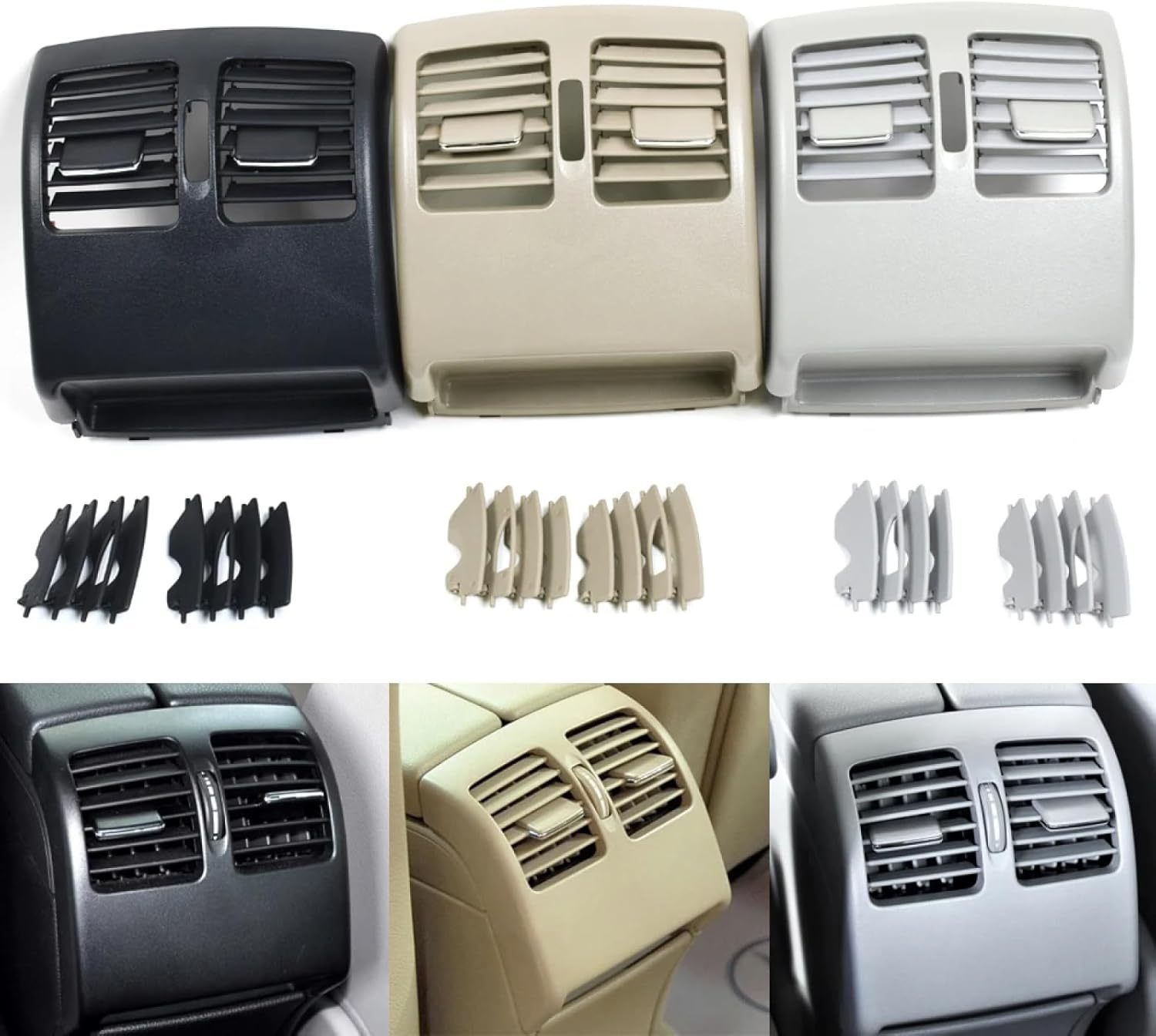 Car Air Vent Cover Middle AC Vent Grille Outlet Panel Replacement.For Mercedes Benz W204 C W207 E Class C180 C200 C220 C230 C260 C300 C350 2048300354