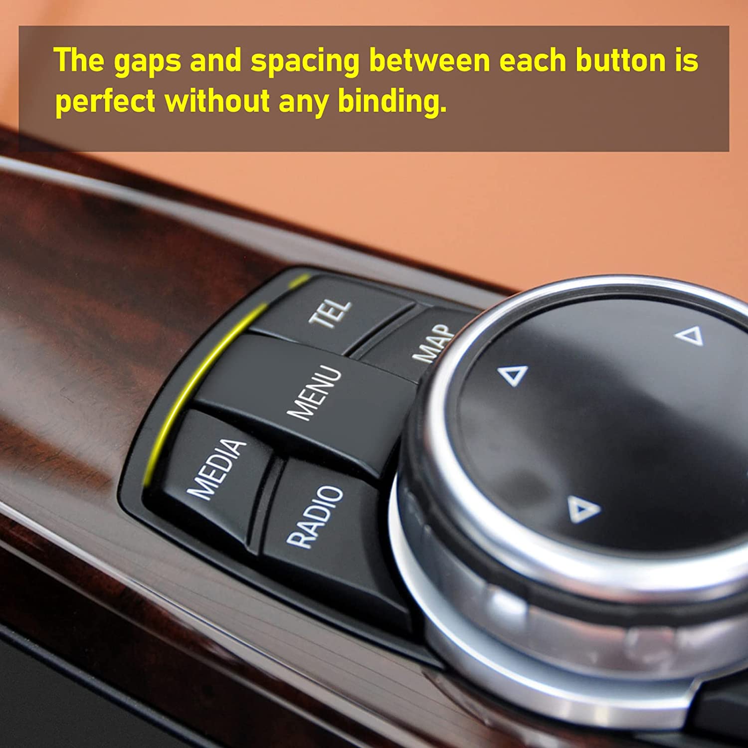 For BMW 1 2 3 4 5 7 X1 X3 X4 Series iDrive Auto Parts Button Covers | 7PCS | YDSSTORE