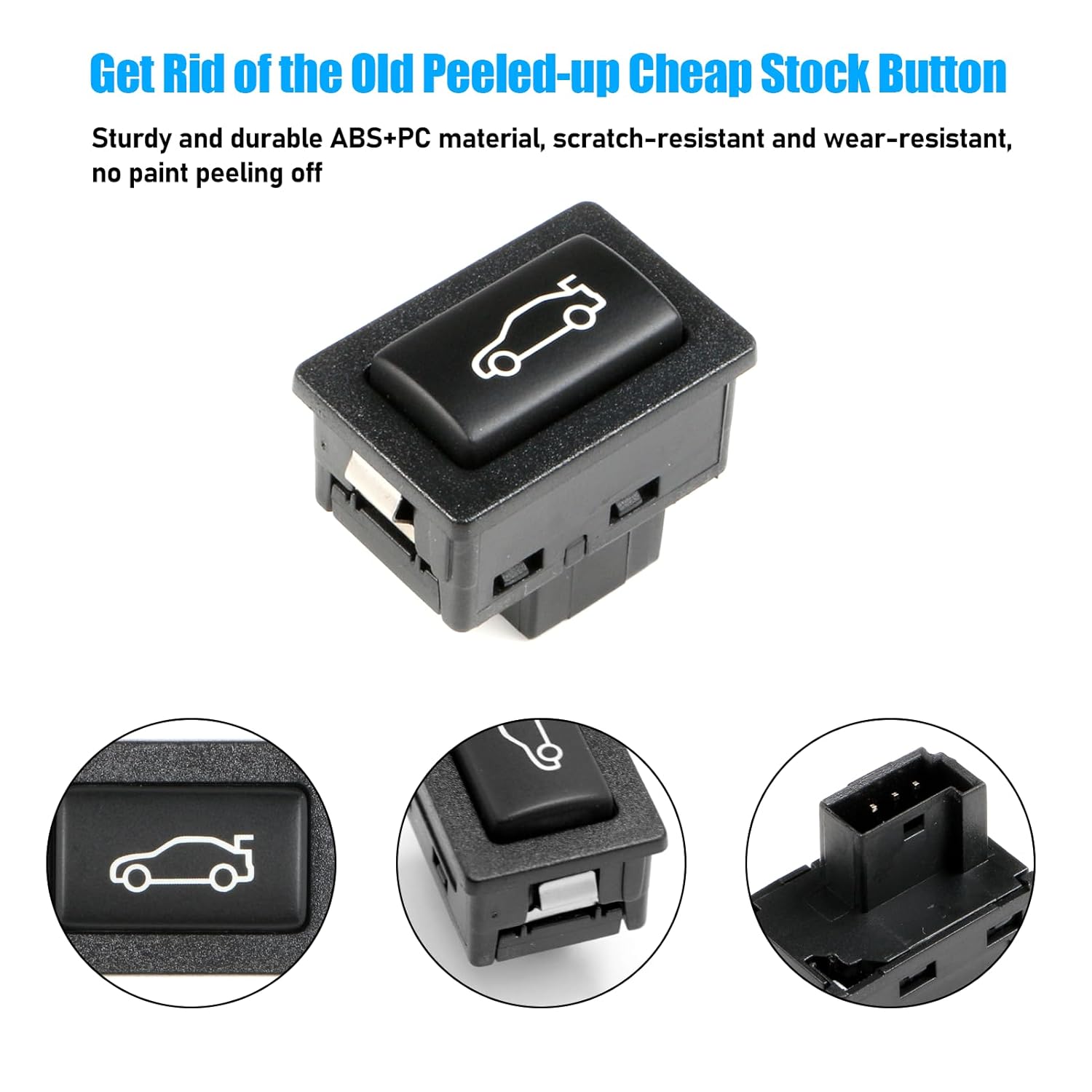 For BMW Trunk Switch Assembly Rear Release Switch 1 2 3 4 5 6 7 X1 X3 Z4 (Black) | YDSSTORE