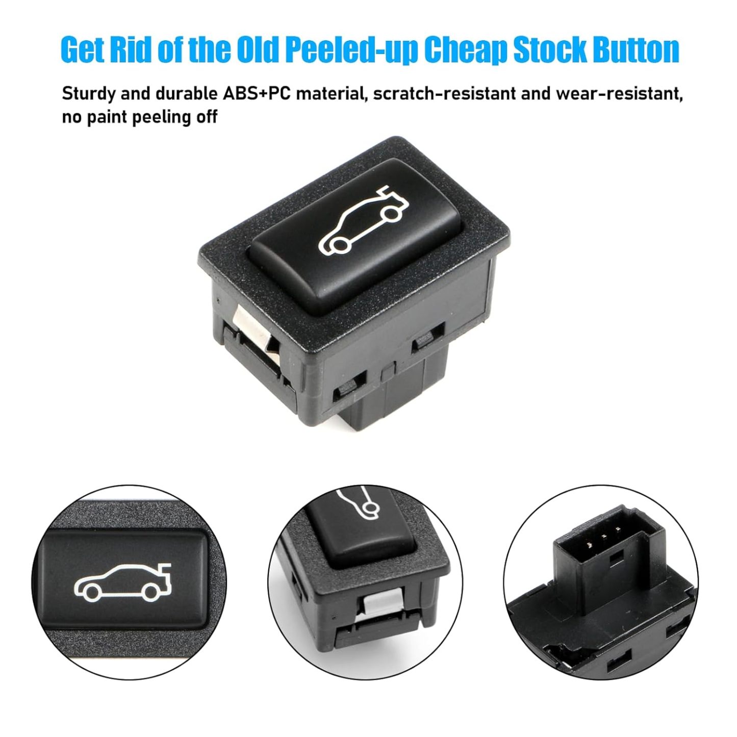 For BMW Trunk Switch Assembly Rear Release Switch 1 2 3 4 5 6 7 X1 X3 Z4 (Black) | YDSSTORE