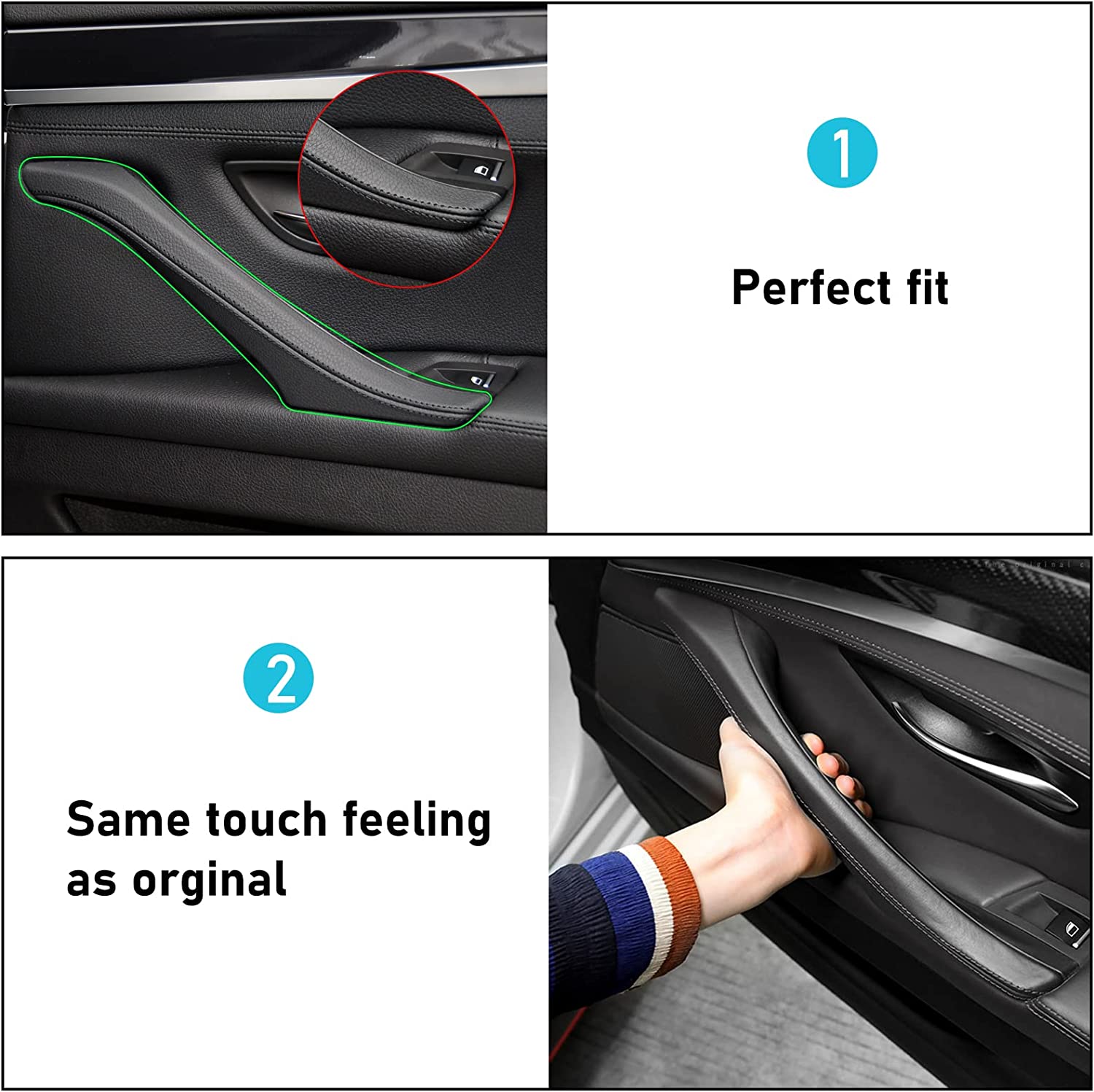Upgraded For BMW 5 Series Car Door Handle Outer Cover-F10/F11 | Black | YDSSTORE