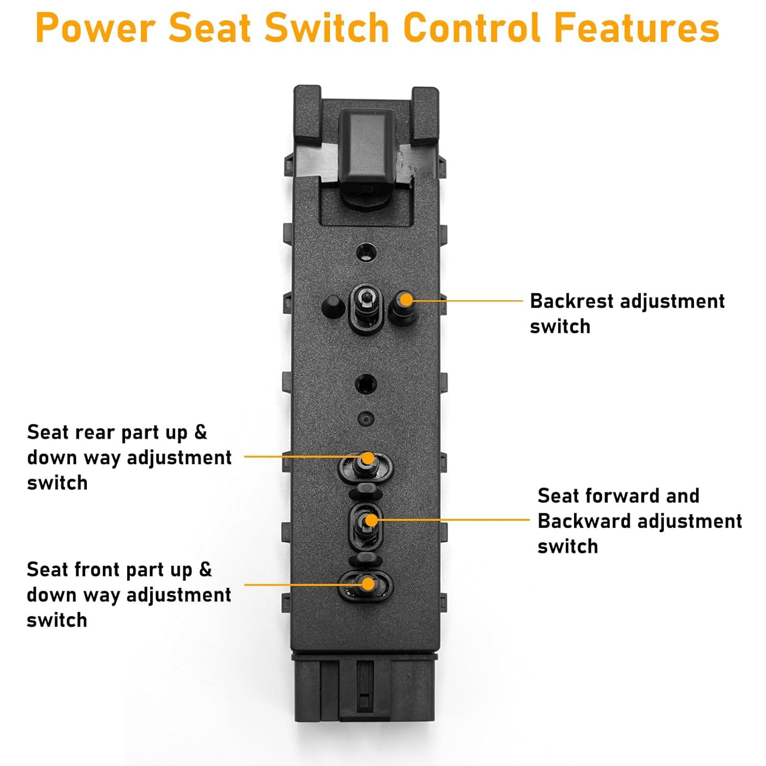 10-Way Left Driver Seat Adjust Switch for Ford. Lincoln. Mercury (2006-2019) - Replaces 9L3Z-14A701-FB. 9L3T-14B709-FAW| YDSSTORE-autoydsstore