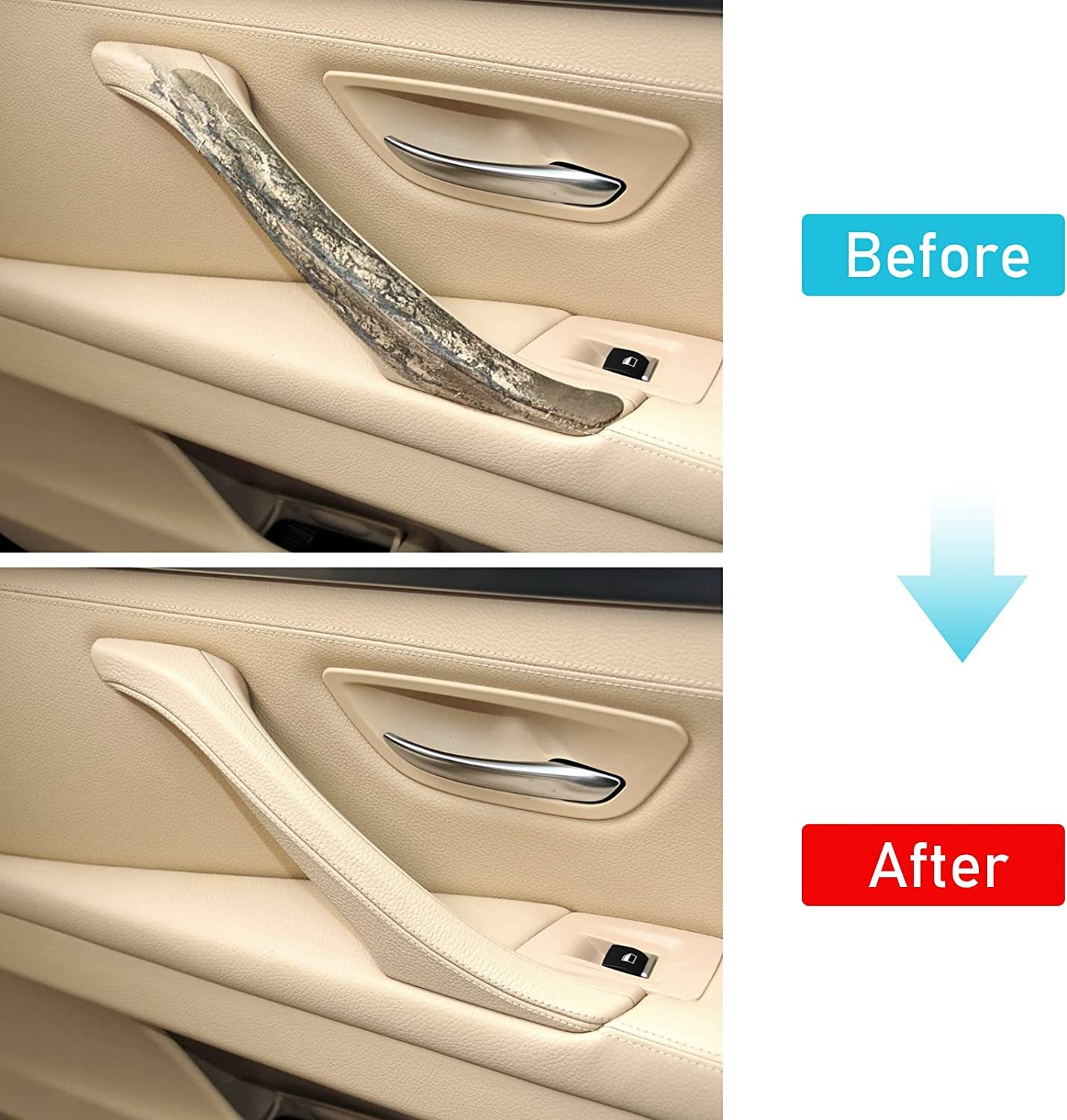 Upgraded For BMW 5 Series Car Door Handle Outer Cover-F10/F11 | Beige-Right | YDSSTORE