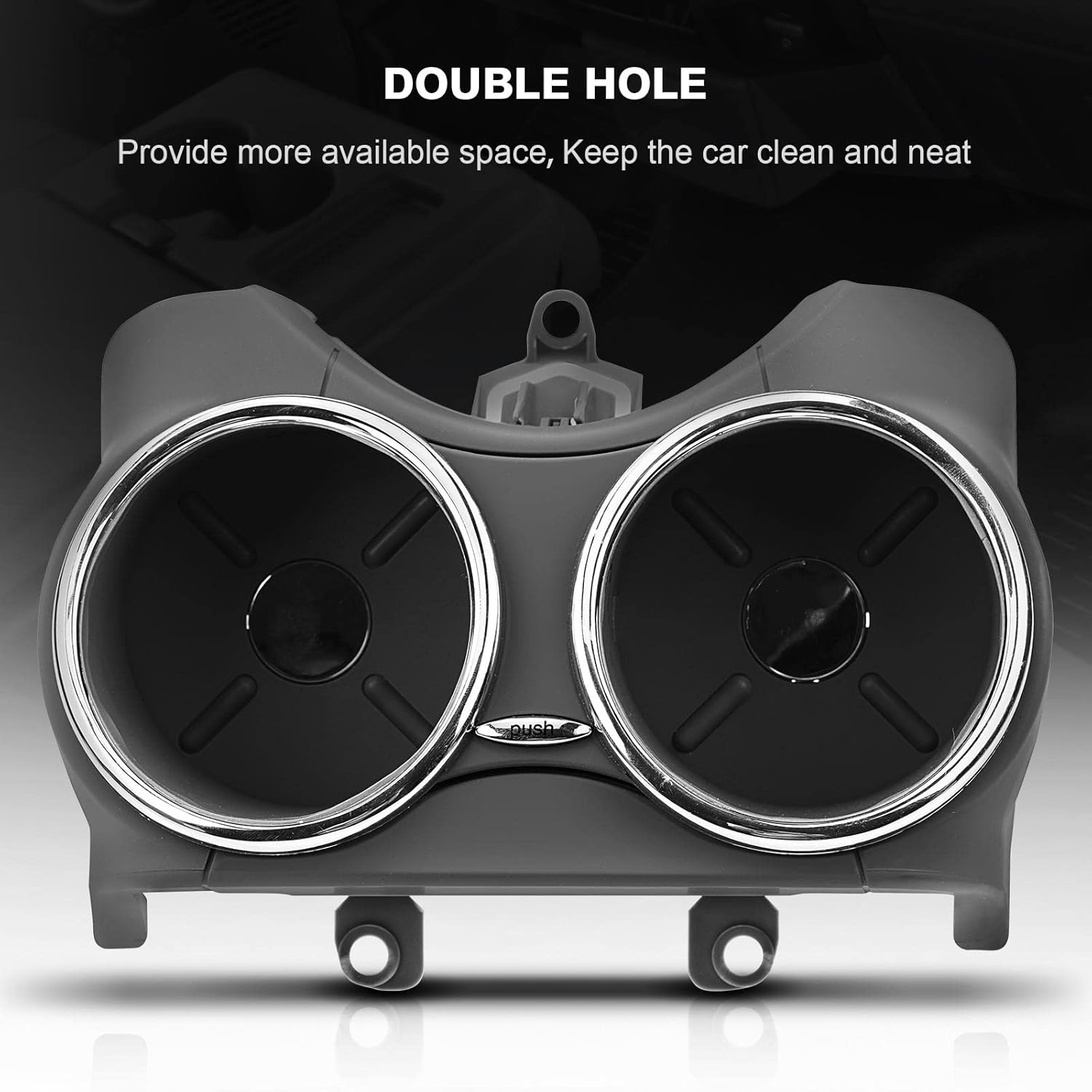 Dual Cup Holder Compatible with Mercedes-Benz W219 Series CLS500 2006-2011 CLS55 AMG 2006 CLS550 CLS63 AMG 2007-2011