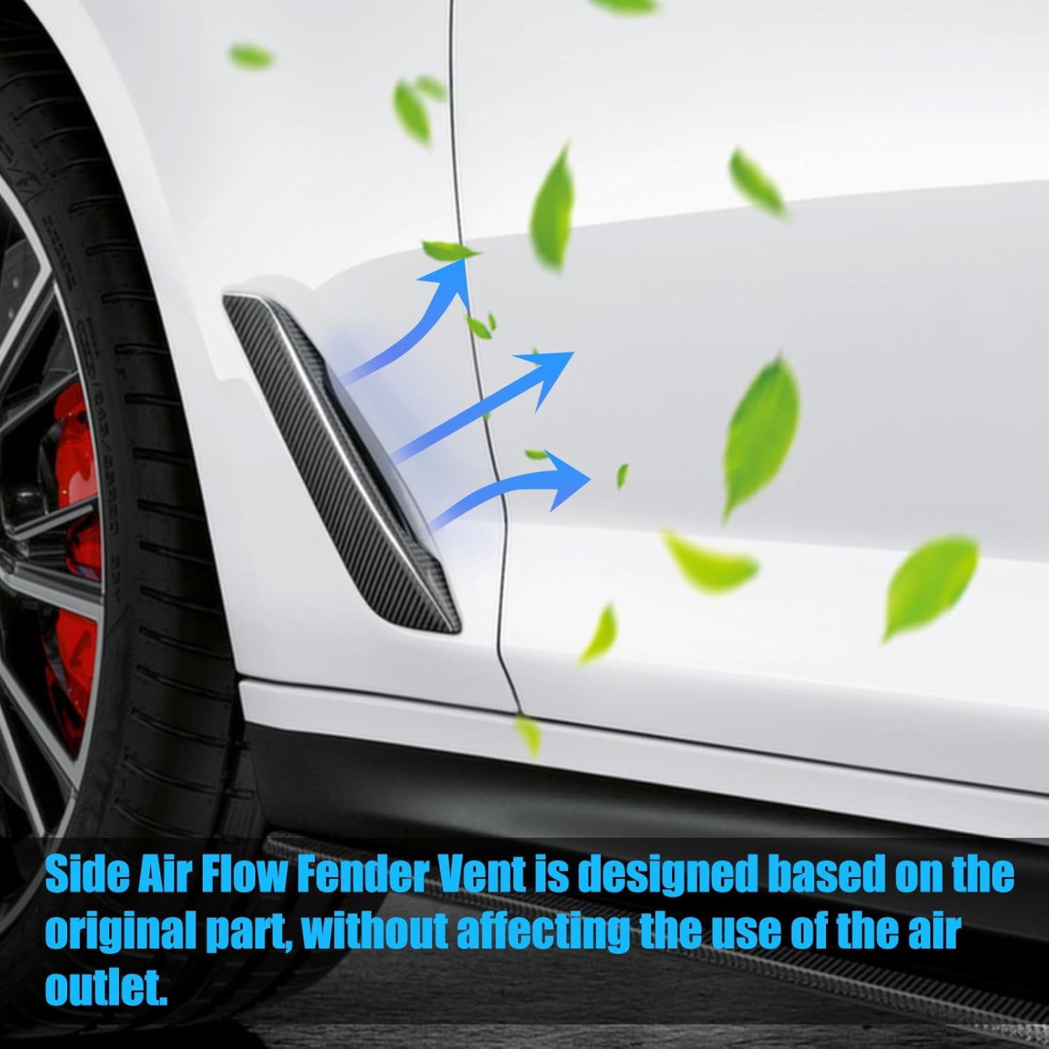 For BMW 5 Series G30/G31 Carbon Fiber Fender Vent Covers Replacement | 2017-2023 | YDSSTORE