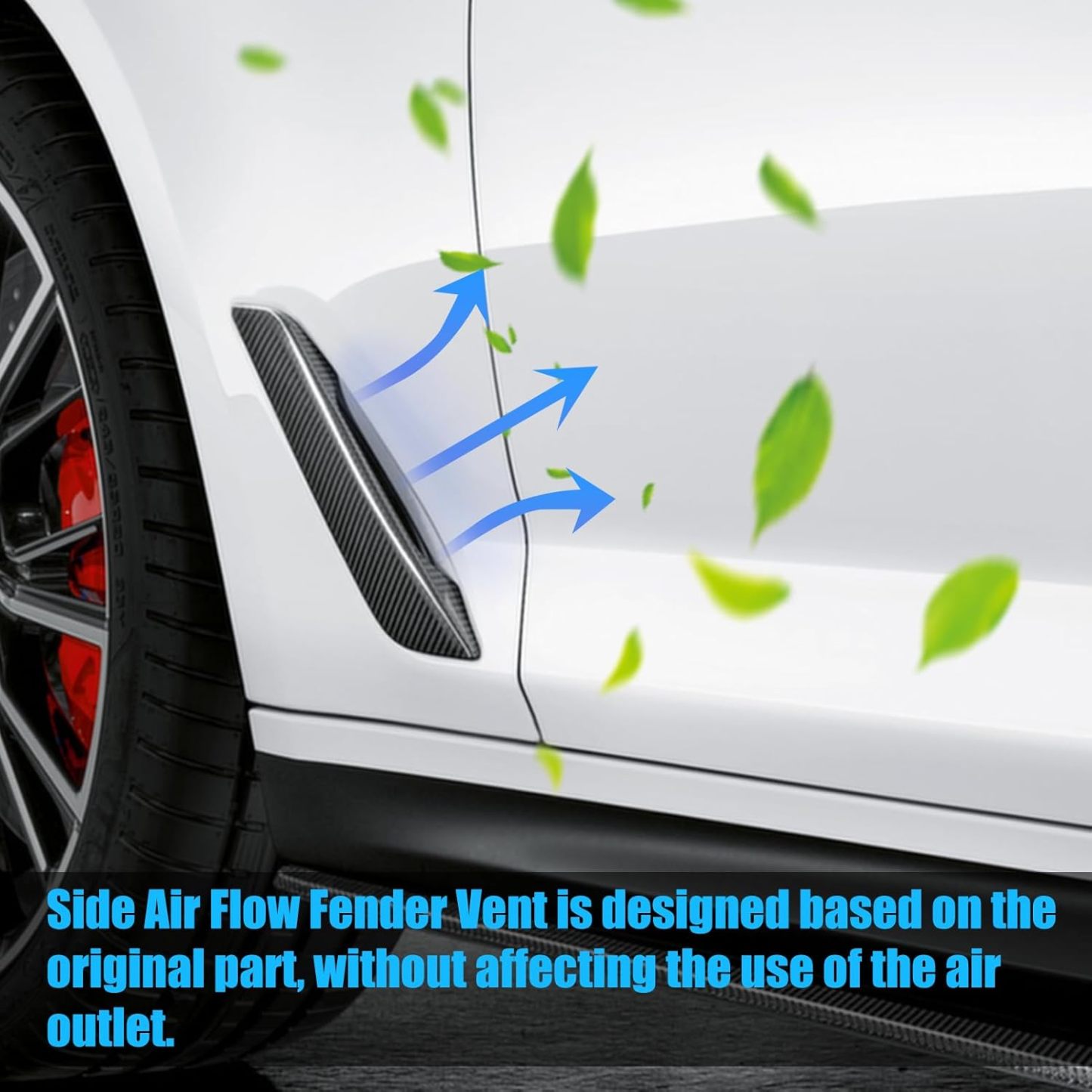 For BMW 5 Series G30/G31 Carbon Fiber Fender Vent Covers Replacement | 2017-2023 | YDSSTORE