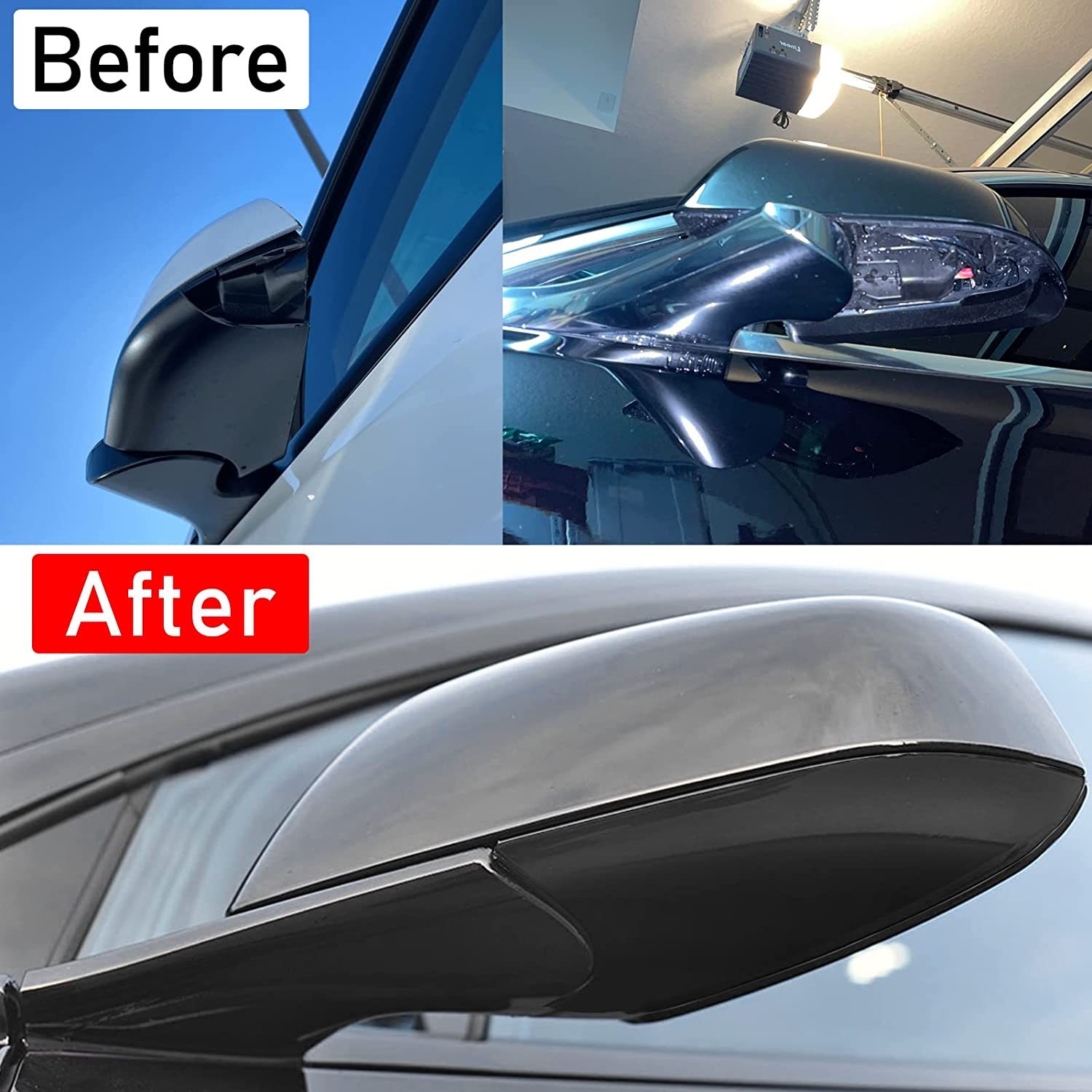 YDSSTORE Compatible with Tesla Model 3 Mirror Lower Cover 2017-2022.Left Drive Side Rearview Mirror Base Cover Trim. Side Mirror Bottom Cover Replacement for Tesla Model 3 Wing Mirror Repair(Left)-autoydsstore