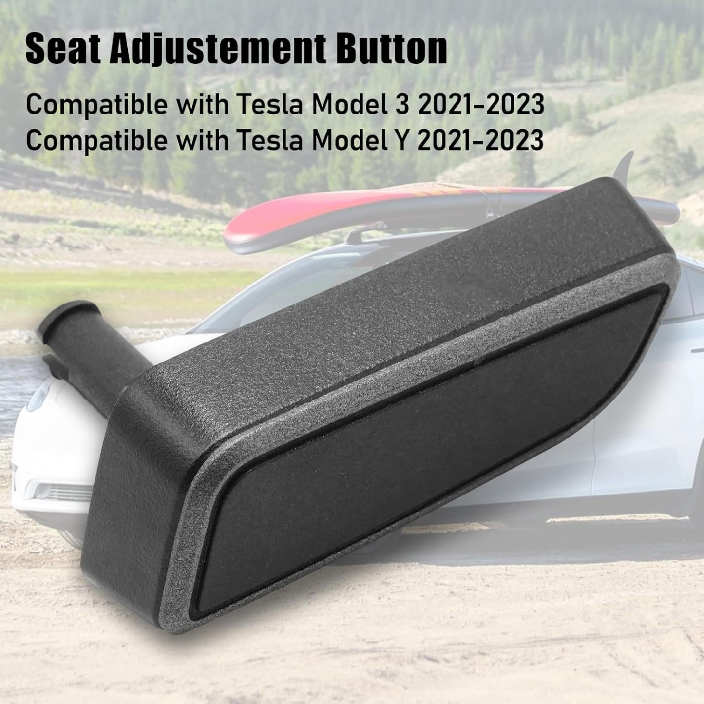 YDSSTORE Compatible with Tesla Model 3/Y Seat Adjuster Button 2021 2022 2023. Right Side Seat Back Froward Button Cover for Model 3 Model Y Seat Adjustement Button 1098843-01-E. Power Seat Switch Button-autoydsstore