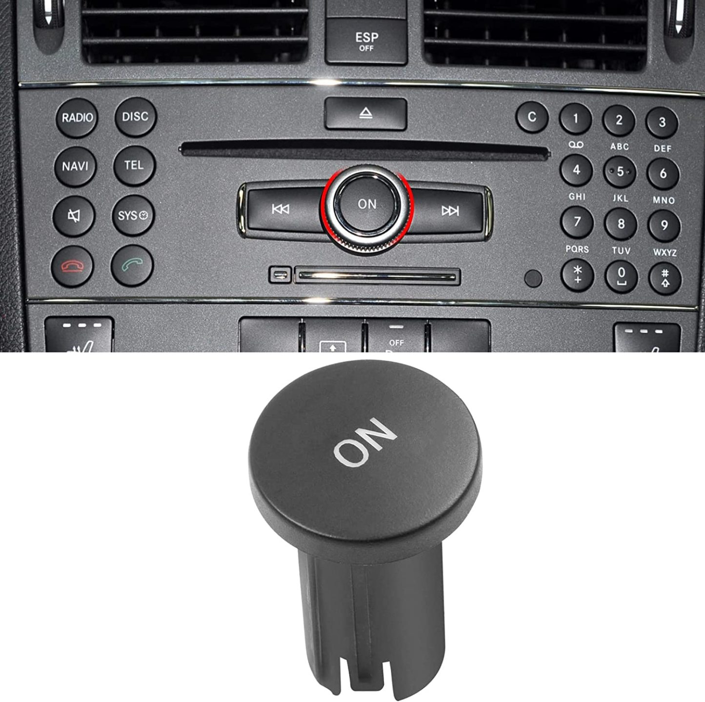 For Mercedes Benz C-Class W204 S204 2008-2011.GLK X204 CD Control Panel On Button | YDSSTORE