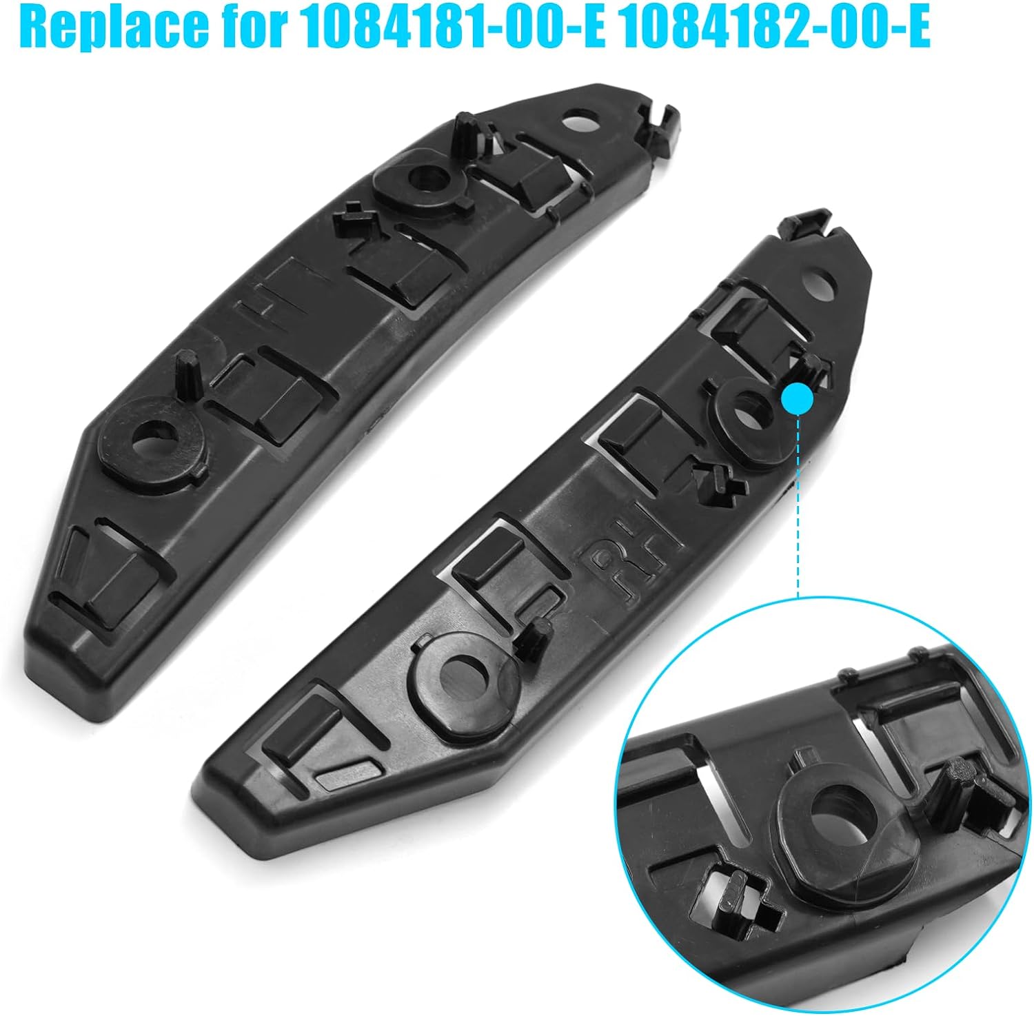 For Tesla Model 3 Front Bumper Bracket 1084181-00-E 1084182-00-E. Left & Right Front Fender Retainers Bracket Holder | YDSSTORE-autoydsstore