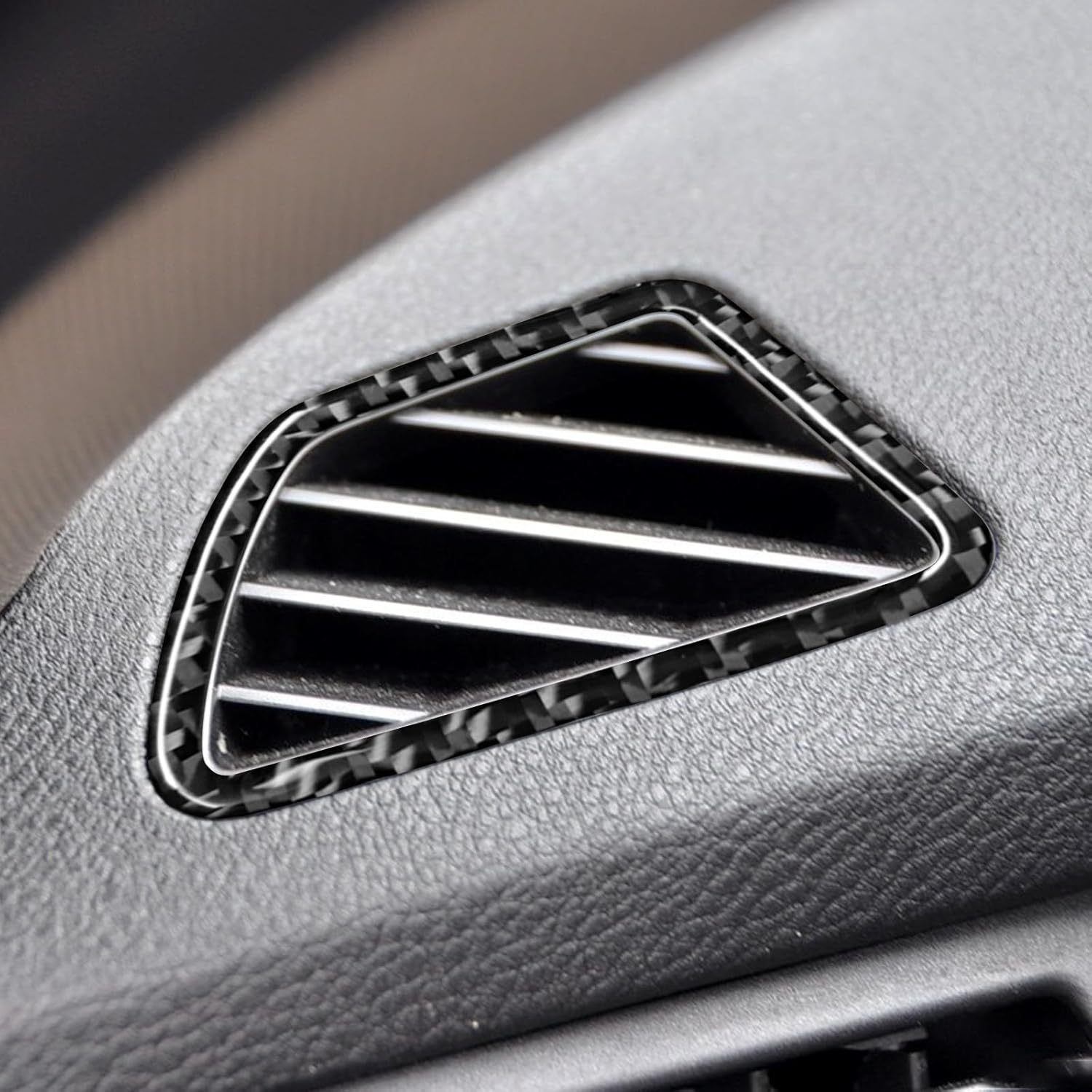 YDSSTORE Carbon Fiber Center Console Dashboard Air Outlet Vent Cover Frame Trim Interior Accessories for BMW X5 E70 X6 E71 (2008-2013) – 2pc Black | Premium Upgrade-autoydsstore