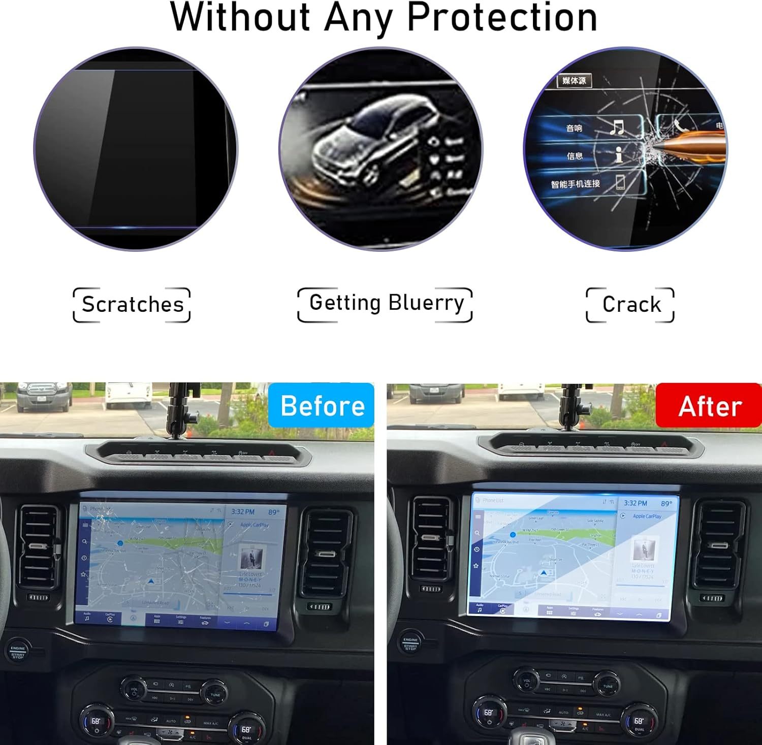 Ford Bronco Screen Protector 2021-2023.12 Inch| Jaronx