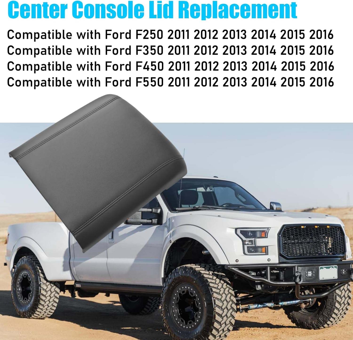 For Ford F250 F350 F450 F550 Center Console Lid Replacement BC3Z2806024AA | YDSSTORE