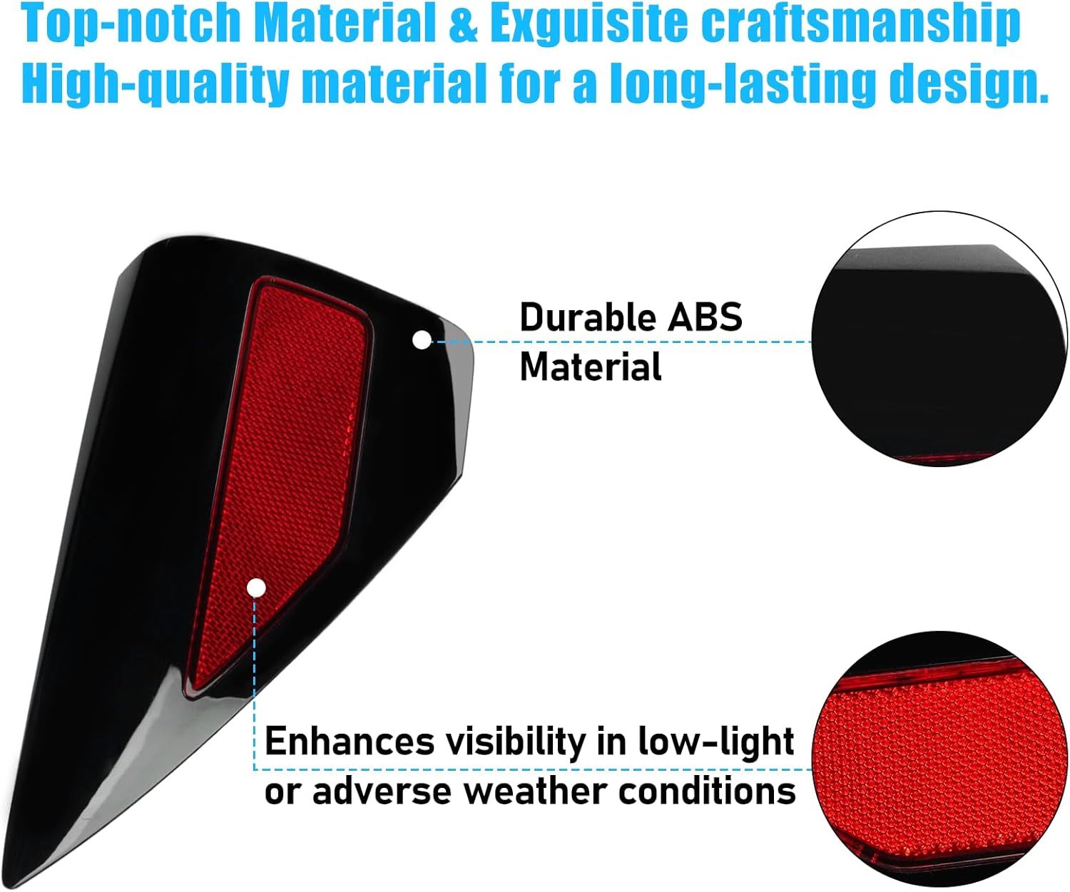 YDSSTORE Compatible with Tesla Charging Port Cover for Model 3 2017-2024 Model Y 2020-2024. Rear Left Side Taillight Charge Door Cover Reflector for Tesla. Charging Port Cover Replacement 1084854-99-J-autoydsstore