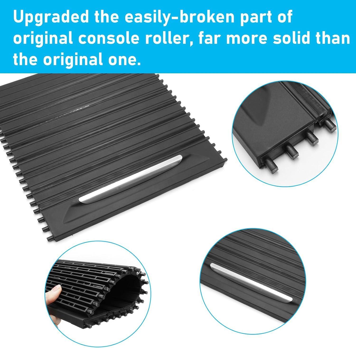 YDSSTORE Compatible with BMW Console Roller Blind Cover. X5 F15/X6 F16 Cup Holder Sliding Cover. Center Console Sliding Shutters for BMW X5 F15 F85 (2013-2017) / X6 F16 F86 (2014-2019)-autoydsstore