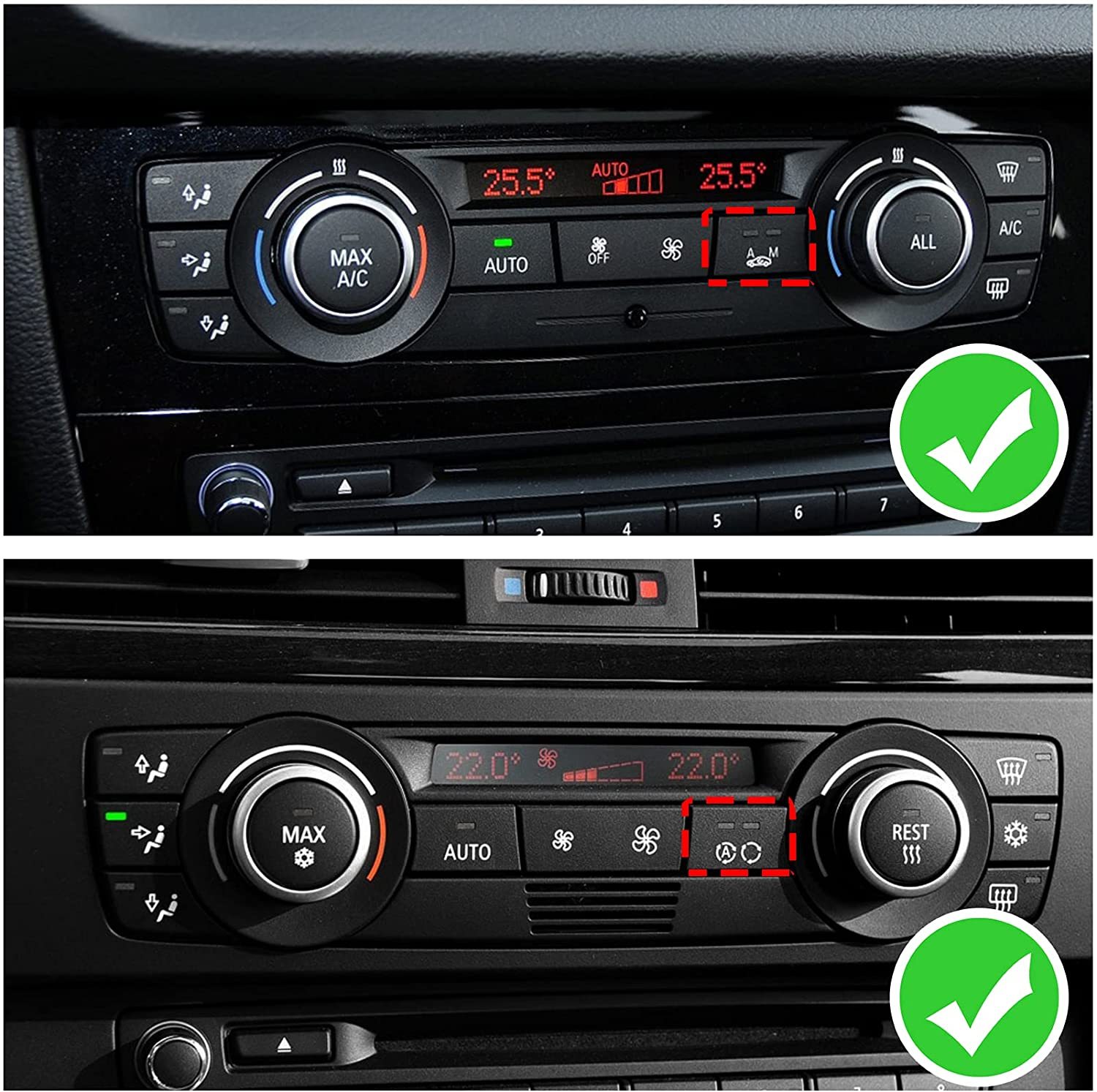 For BMW 1'/3'/X1/X3/X4 Air Recirculation Button Covers | YDSSTORE