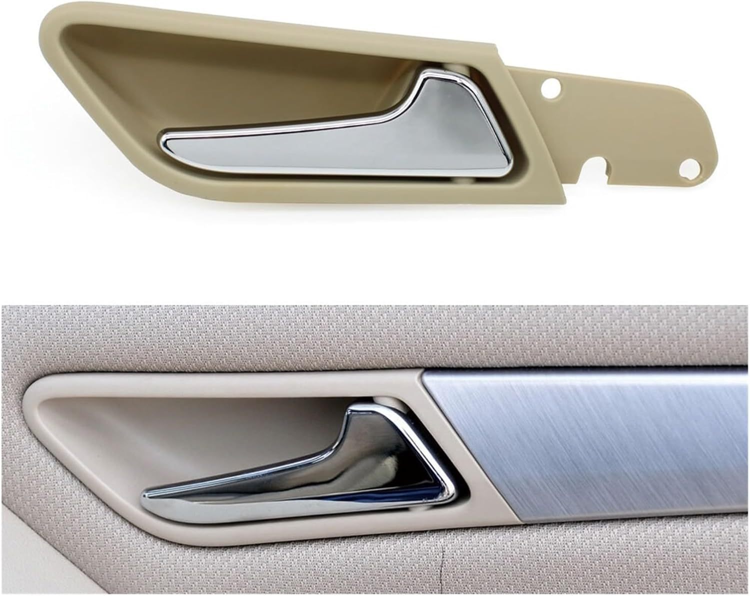 Interior Car Left Right Opening Door Pull Handle Assembly Compatible with Mercedes Benz A B Class W169 W245 A160 A180 B200 B260 A1697600961 (Color : Beige Left)
