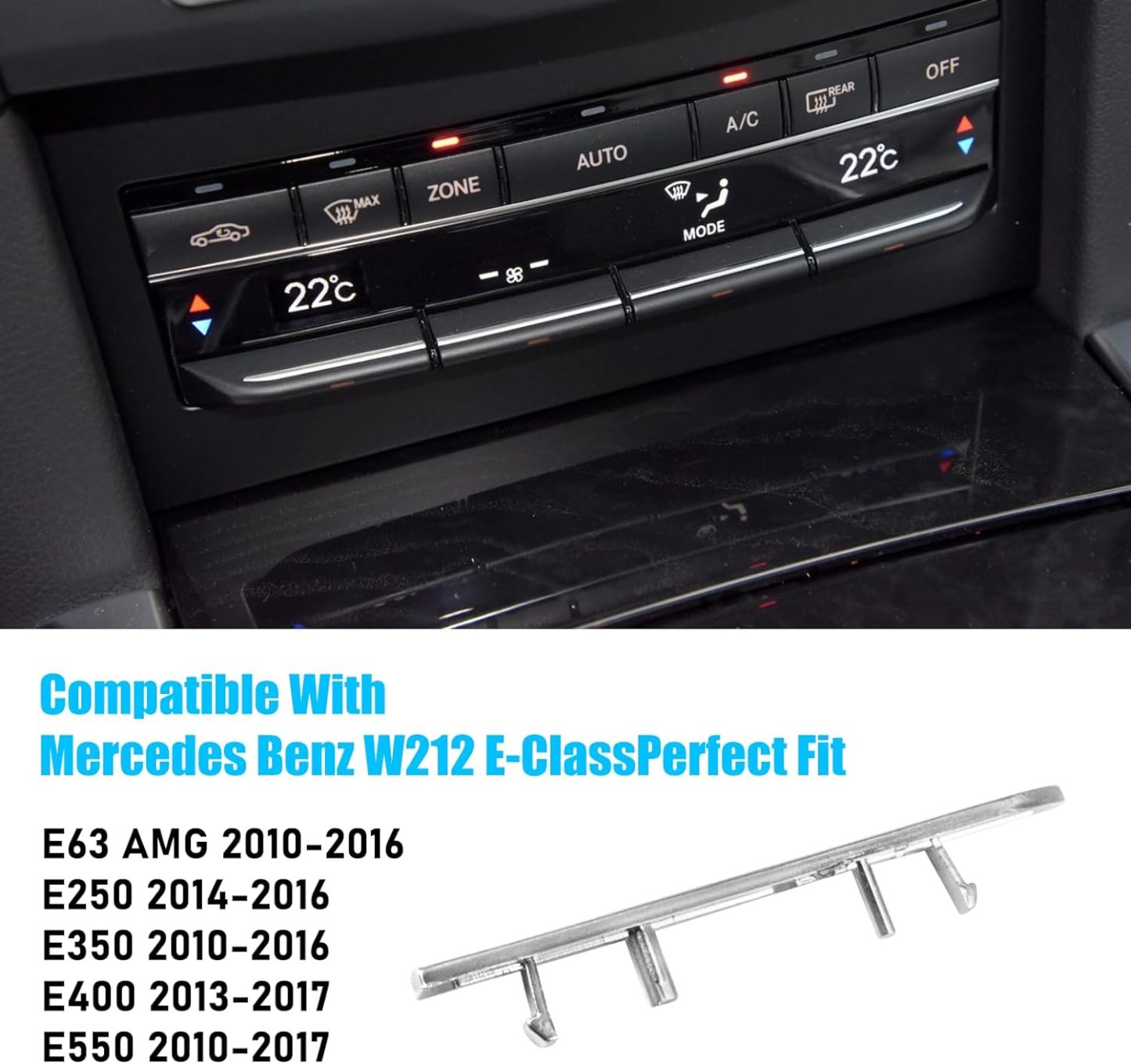For Mercedes Benz AC Button Trim E Class W212 (Matte) | YDSSTORE