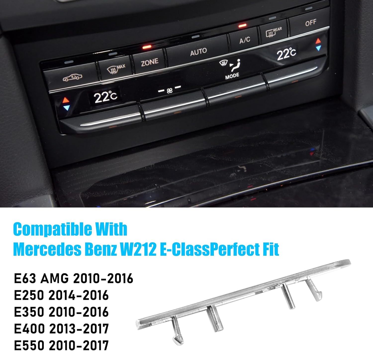 For Mercedes Benz AC Button Trim E Class W212 (Matte) | YDSSTORE