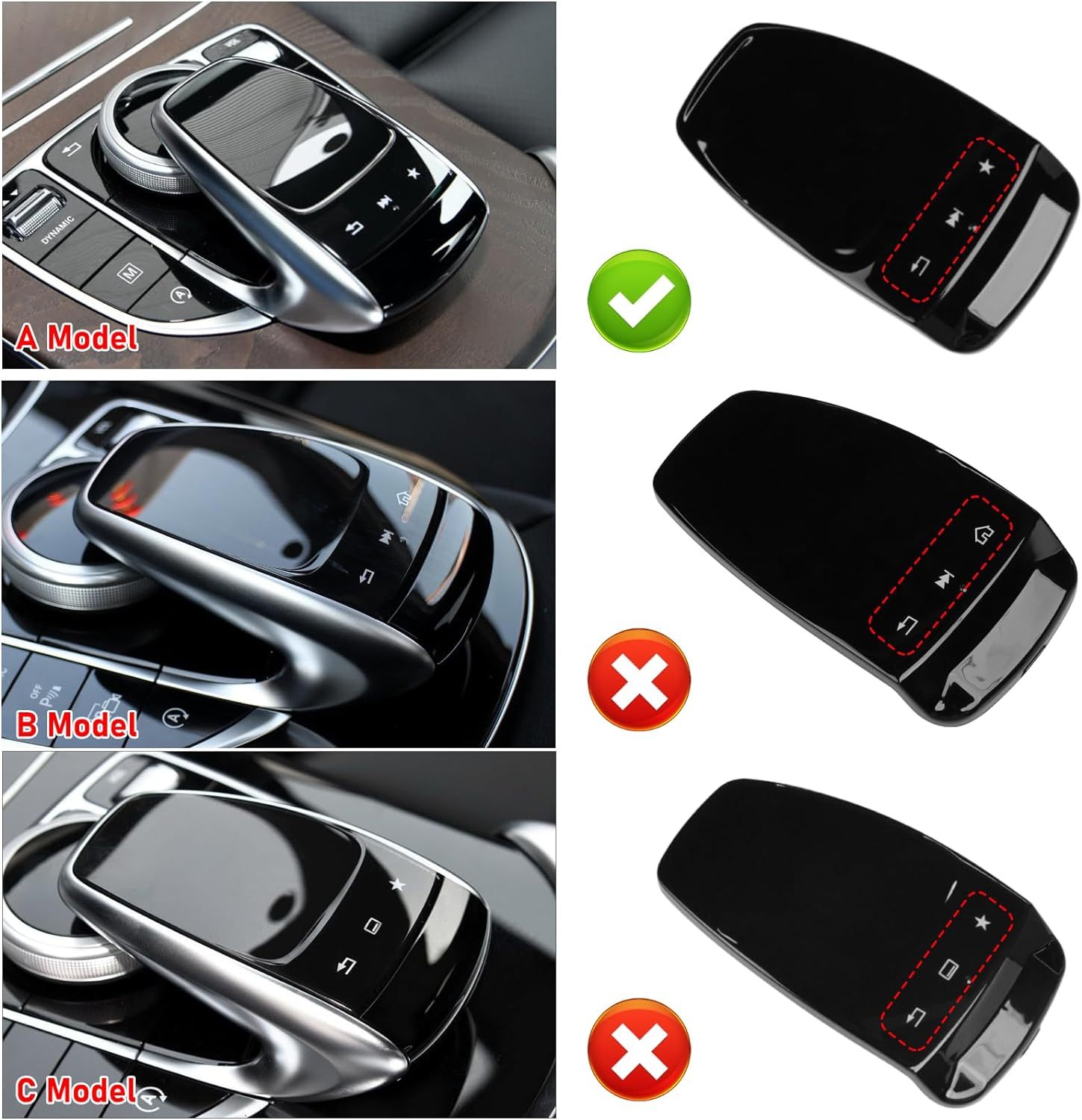 Multimedia Touchpad Cover For Mercedes Benz C E S GLC GLS GLE (A Model) | YDSSTORE