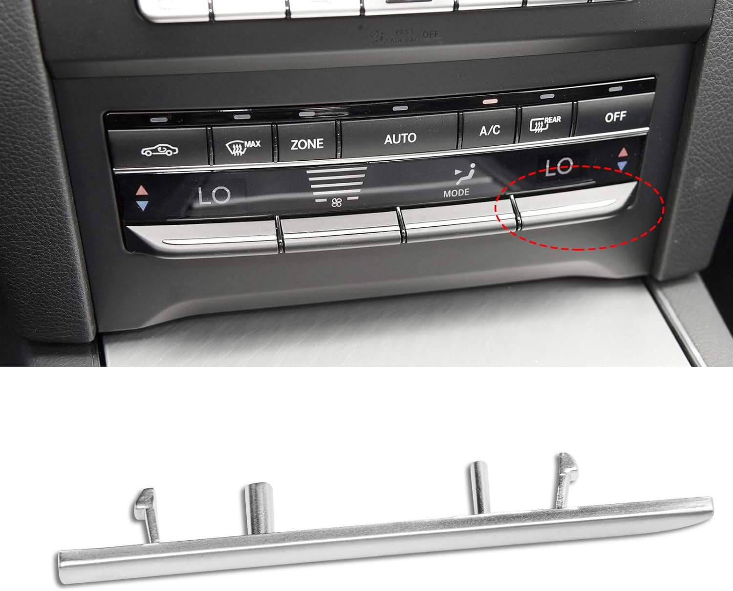 For Mercedes Benz AC Button Trim E Class W212 (Matte) | YDSSTORE